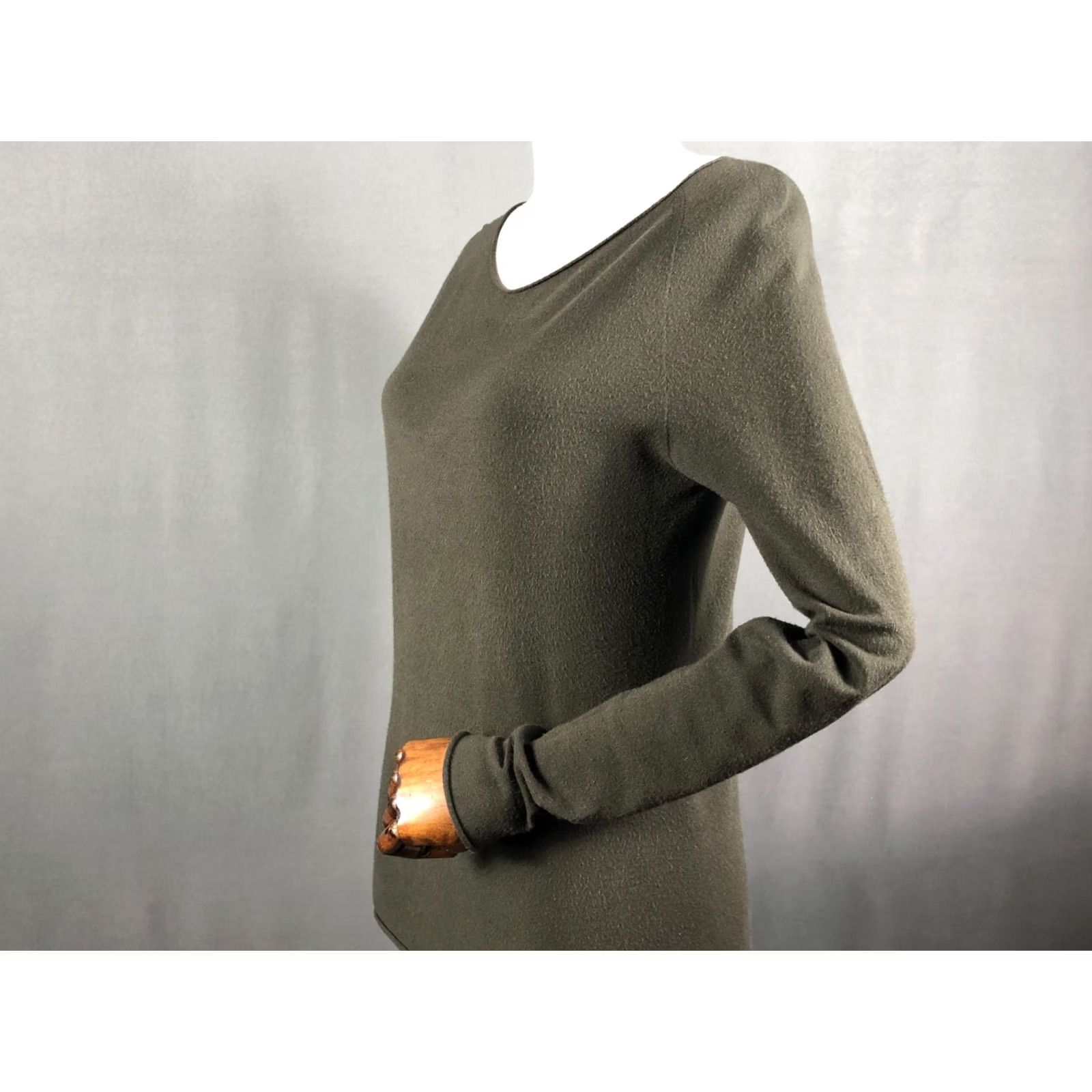 Vintage Annette Gortz Women Top Viscose Dark Green Size M Size M / US 6-8 / IT 42-44 - 6 Thumbnail