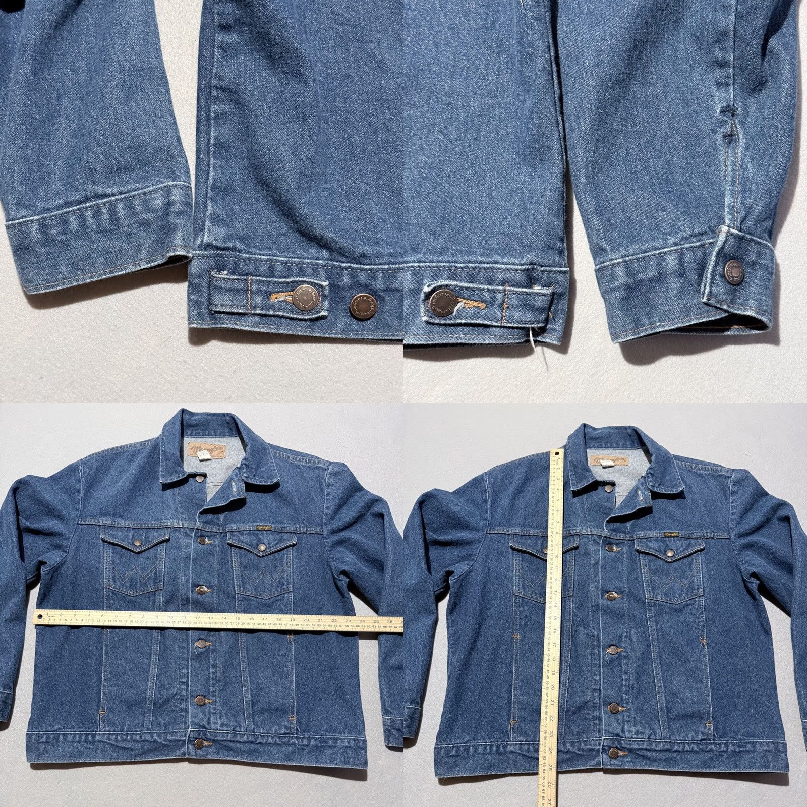 Wrangler Vintage Wrangler Denim Trucker Jacket Men Blue Western USA Made - 46 Size US S / EU 44-46 / 1 - 8 Thumbnail