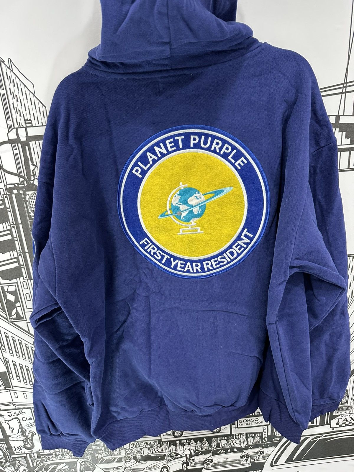 Other Planet Purple Varsity FYR Hoodie XL Blue Size US XL / EU 56 / 4 - 3 Thumbnail