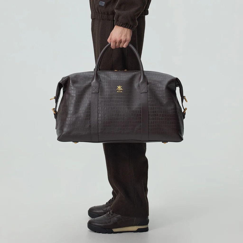 Kith Kith Croc Debossed Leather Duffle Bag Size ONE SIZE - 1 Thumbnail
