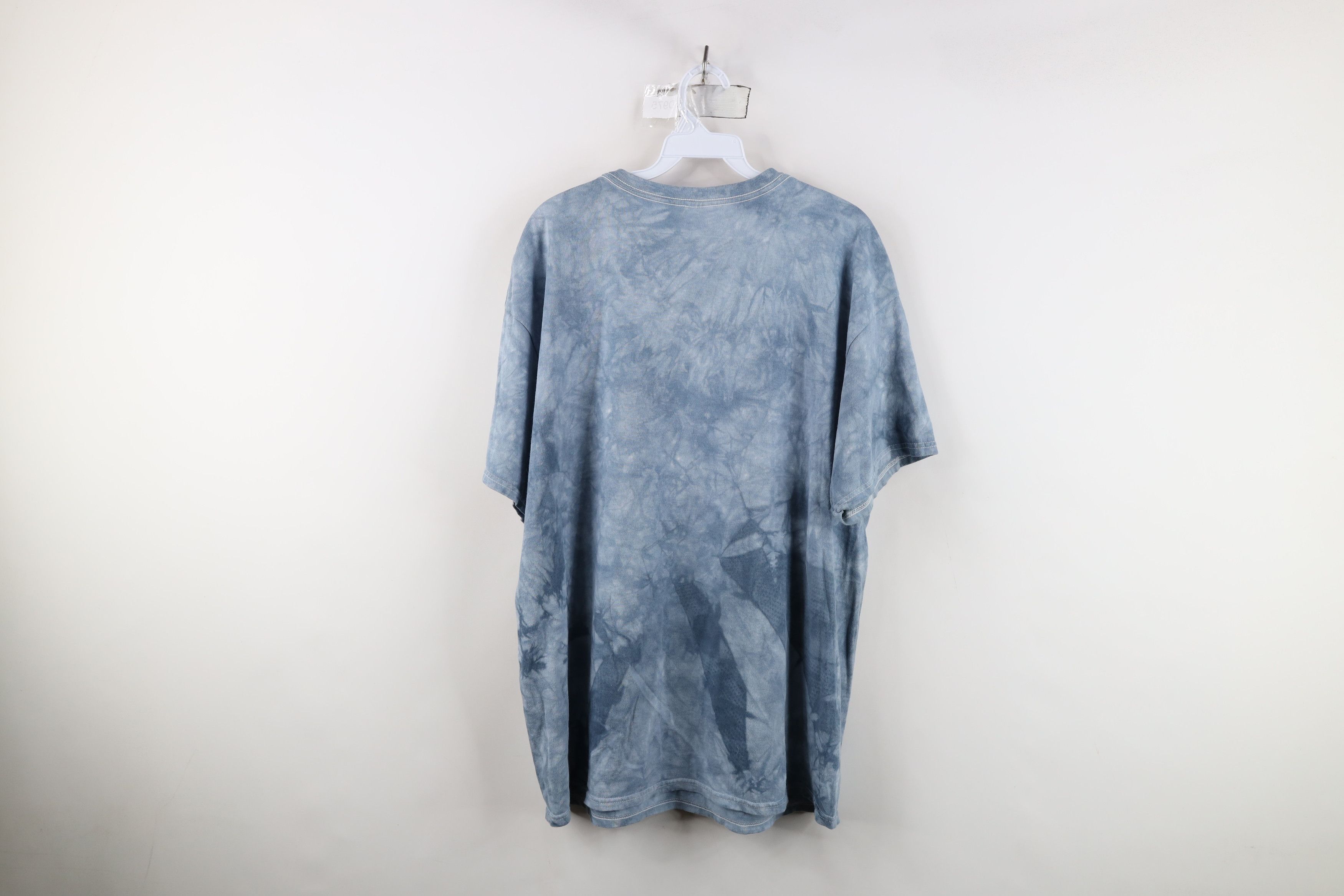 Vintage Vintage 90s Streetwear Mythical Acid Wash T-Shirt Blue Size US XL / EU 56 / 4 - 10 Thumbnail