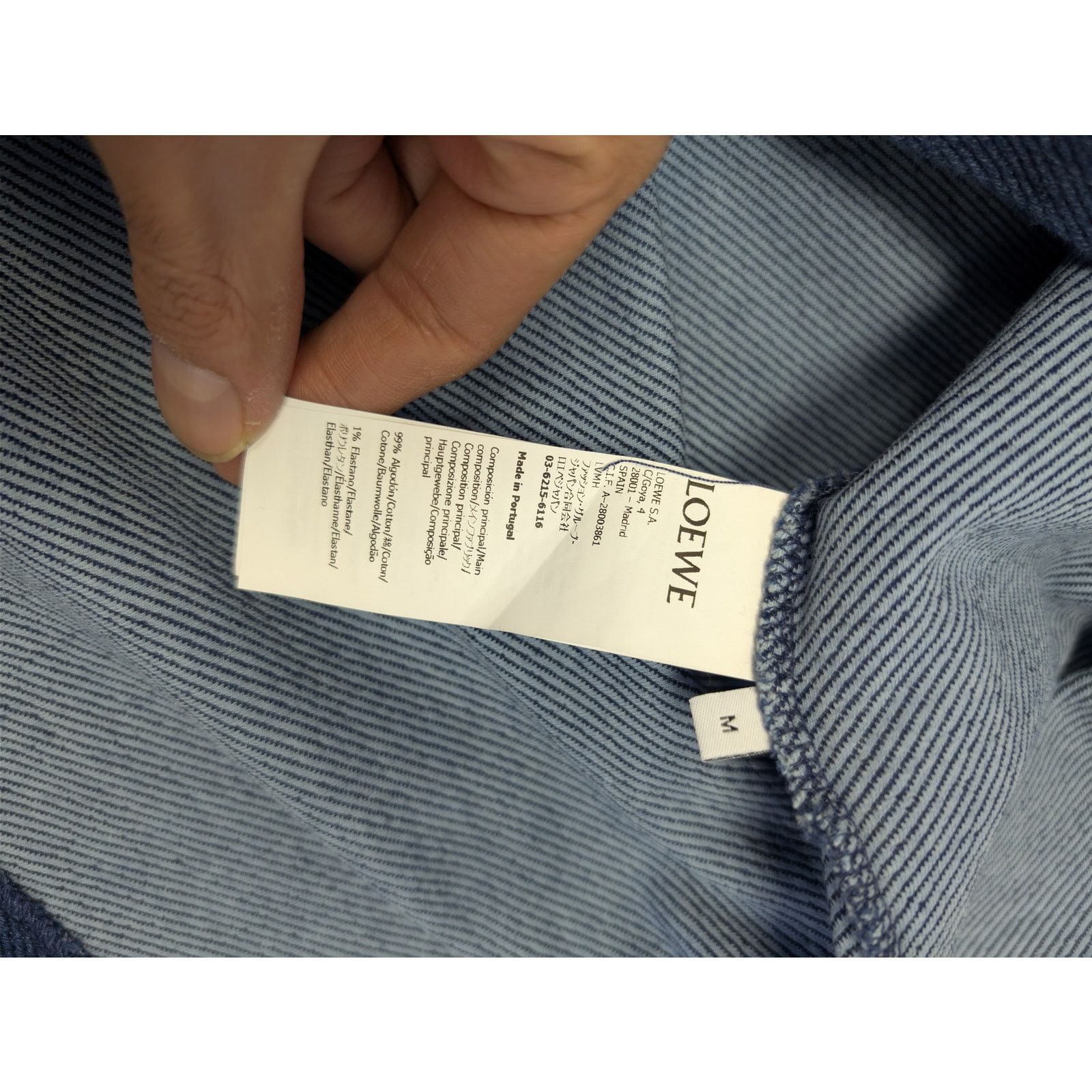 Loewe o1rshd1 Polo Sweatshirt in Azul Size US M / EU 48-50 / 2 - 17 Thumbnail