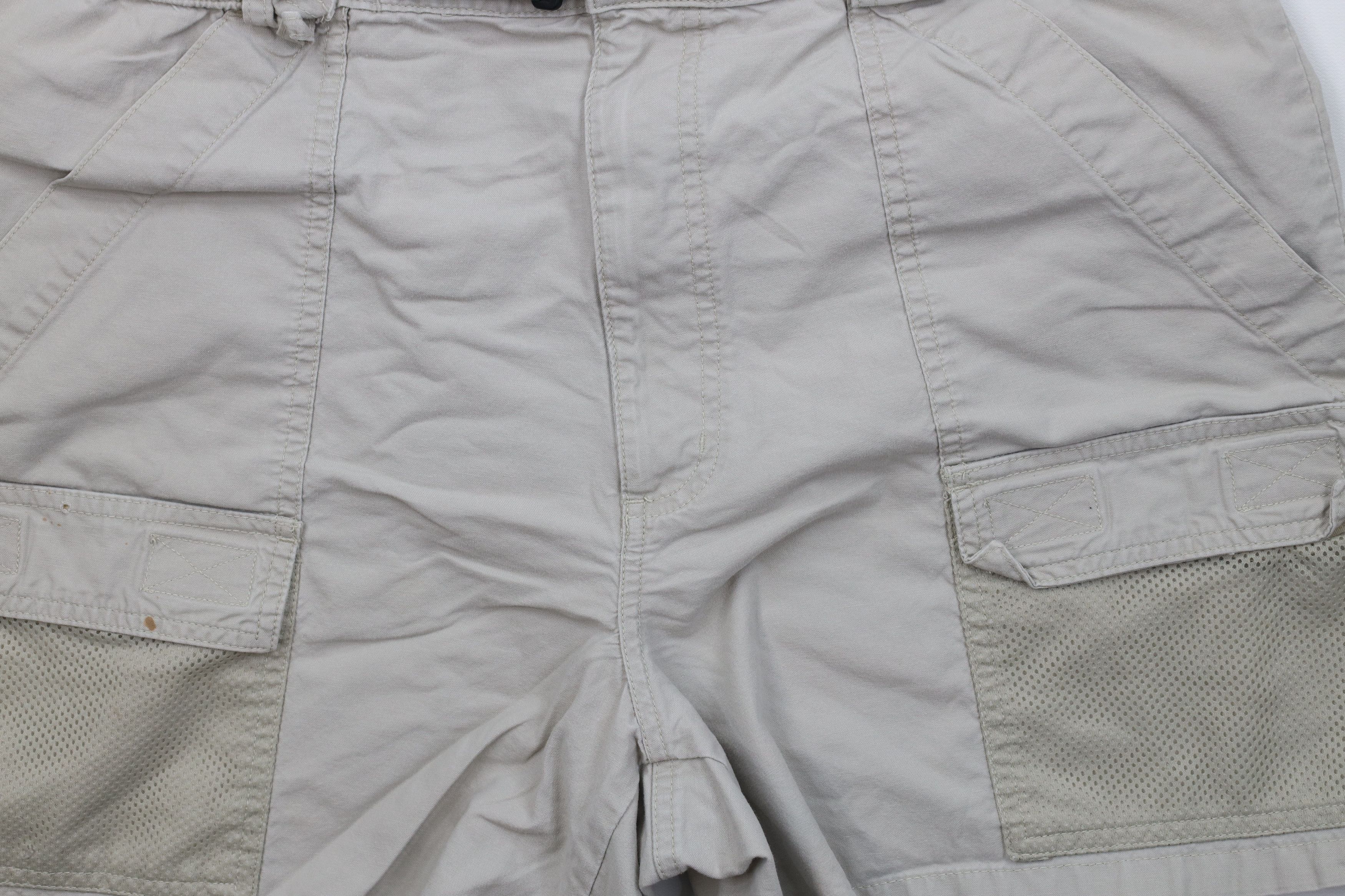Columbia Vintage Columbia PFG Mesh Canvas Cargo Shorts Beige Cotton Size US 34 / EU 50 - 3 Thumbnail