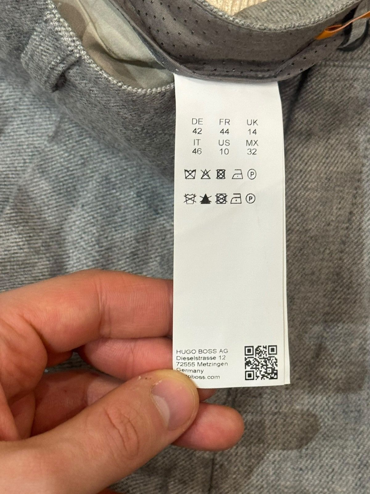 Hugo Boss Hugo Boss Orange Wool Logo Trousers Chino W34 L26 US10 UK14 Size 32" / US 10 / IT 46 - 2 Thumbnail