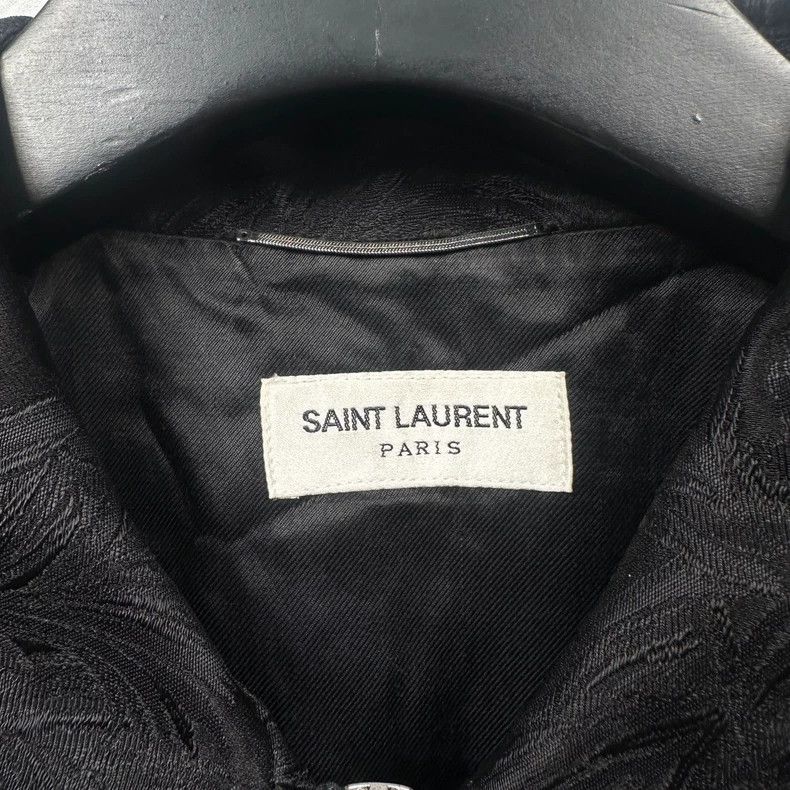 Yves Saint Laurent Saint Laurent Coconut Silk Dark Jacket 2502-Nextarrow Size US L / EU 52-54 / 3 - 4 Thumbnail