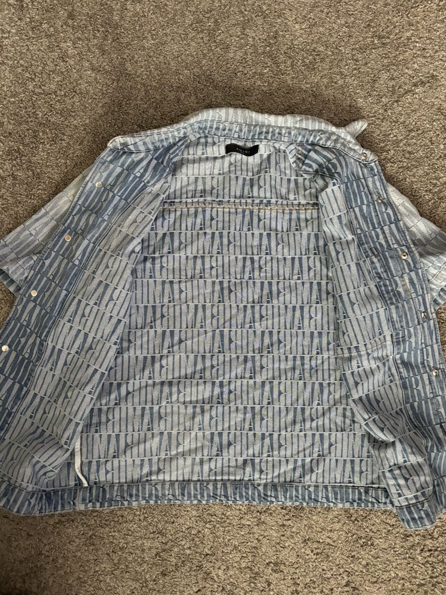 Amiri Amiri Jaquard Denim Shirt Size US S / EU 44-46 / 1 - 4 Thumbnail