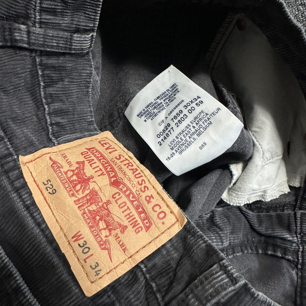 Levi's × Vintage Levis 529 Flared Corduroy Pants Size US 30 / EU 46 - 9 Thumbnail