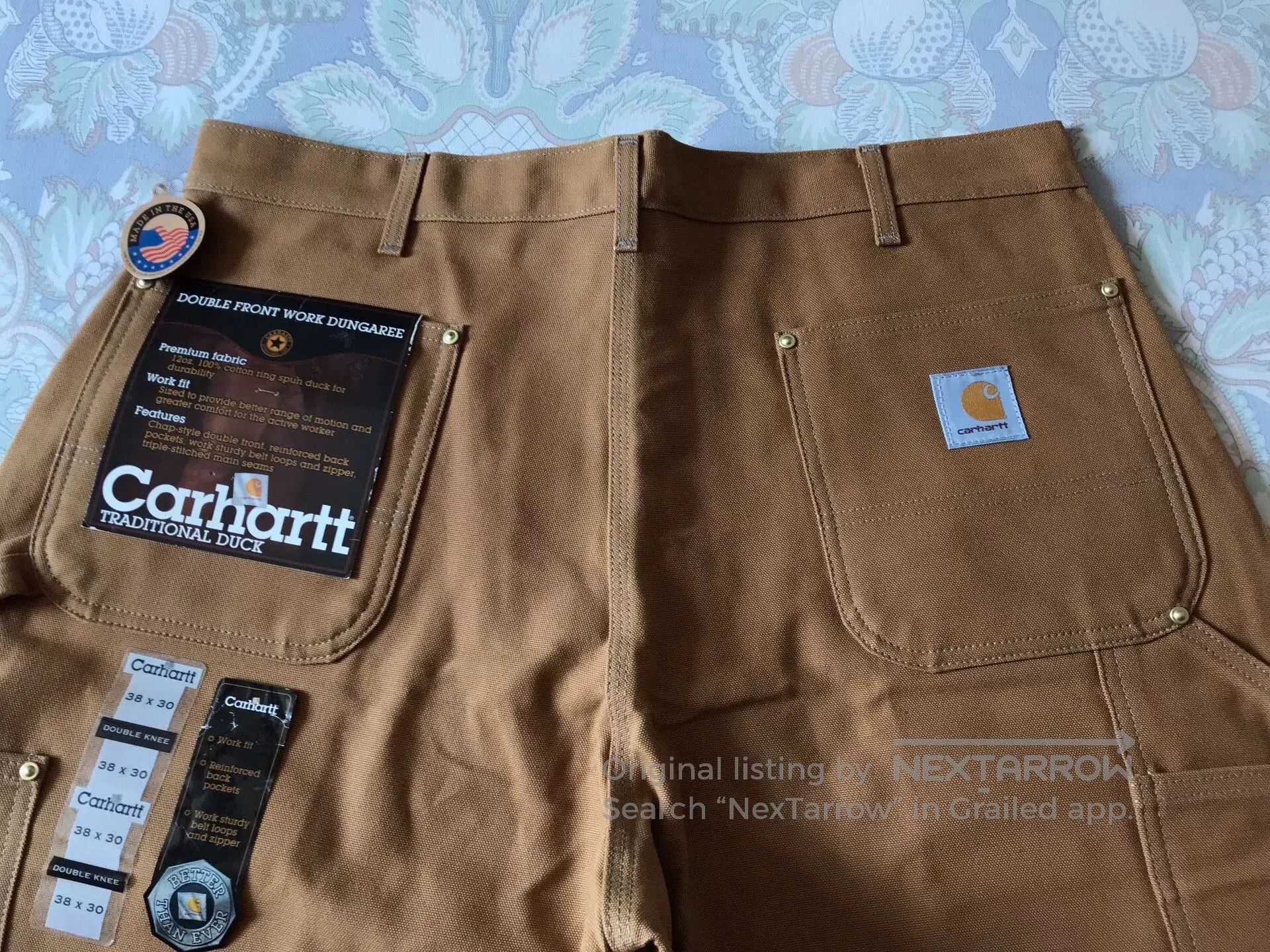 Carhartt Carhartt B01 BRN W38L30 Work Pants. Size US 38 / EU 54 - 5 Thumbnail