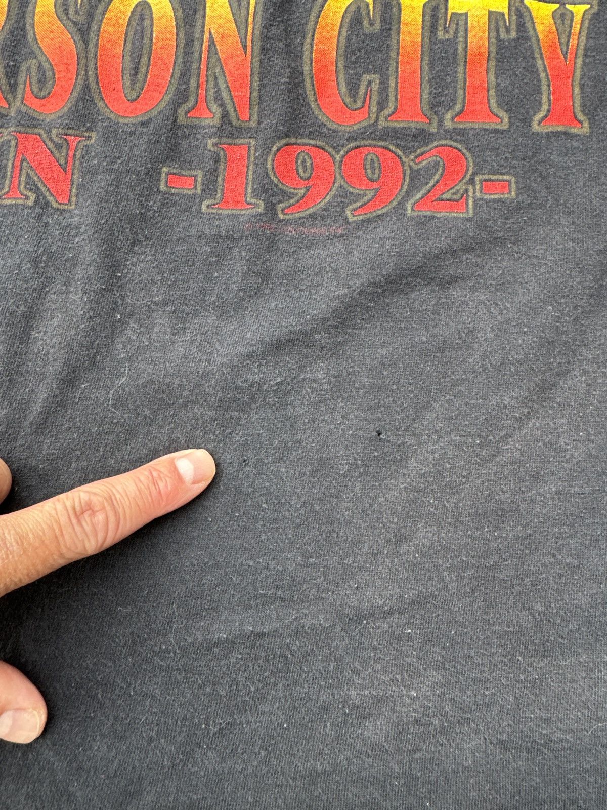 Harley Davidson Vintage 1992 Harley Davidson Carson City Fall Run T Shirt XL Size US XL / EU 56 / 4 - 6 Thumbnail
