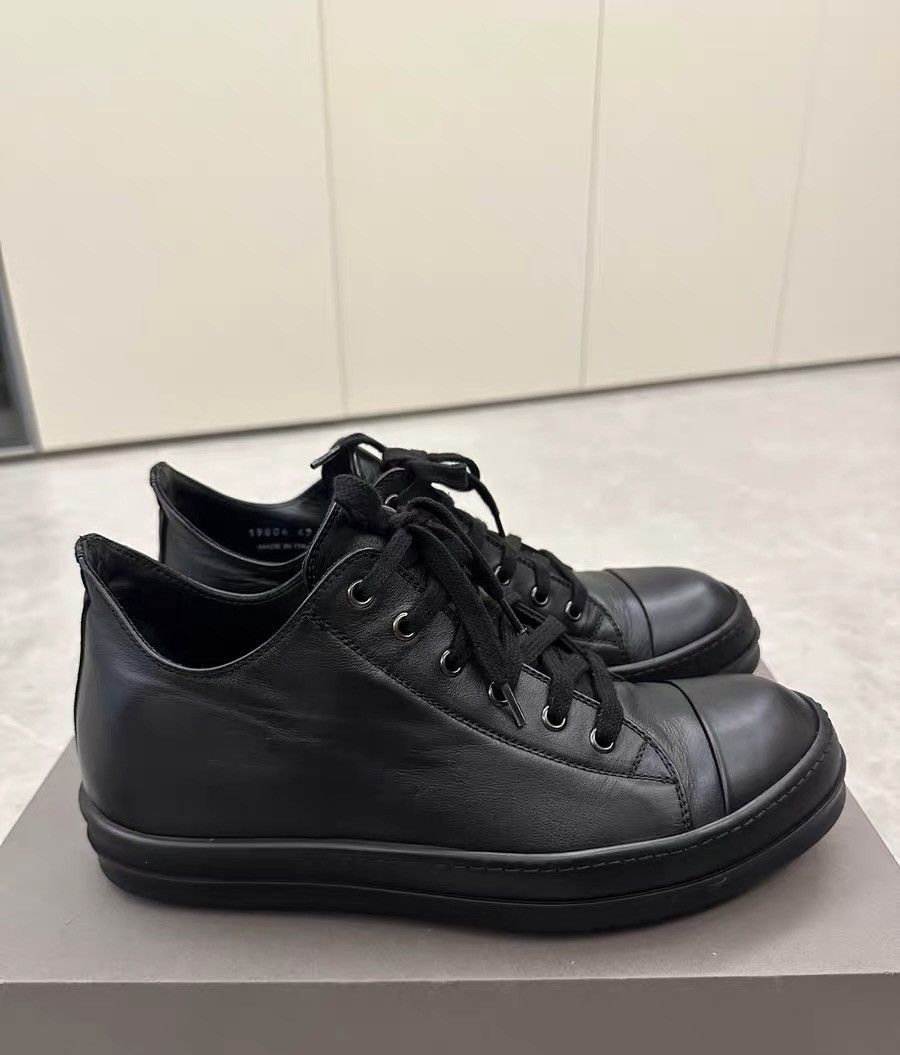 Rick Owens Black Warrior High-Top Shiny Leather