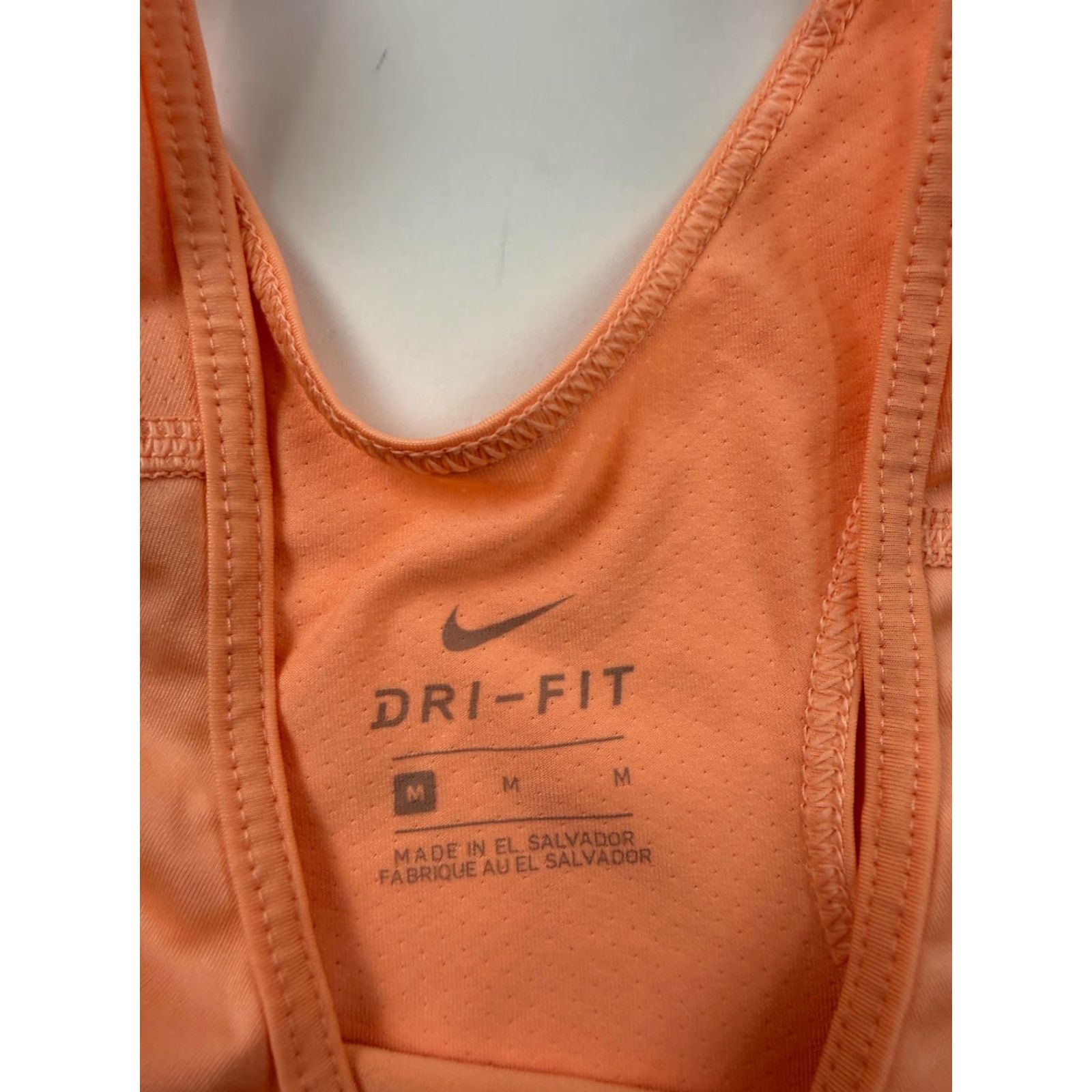 Nike Nike Tank Top Womens M Orange Dri-FIT Racerback Running Gym Athletic Sleeveless Scoop Neck Size M / US 6-8 / IT 42-44 - 3 Thumbnail