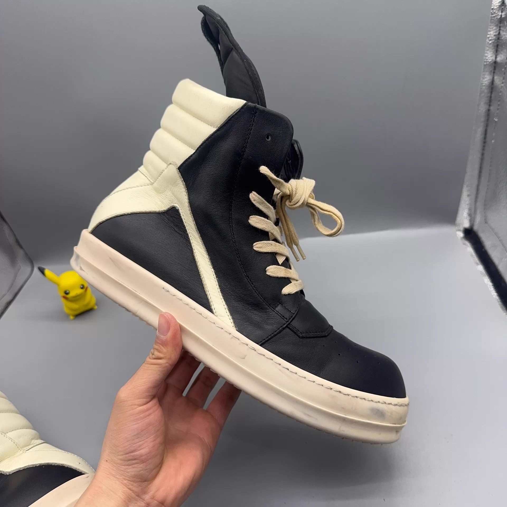 Rick Owens RICK OWENS Men's Black & White Shoes 42.5 Size US 9.5 / EU 42-43 - 5 Thumbnail