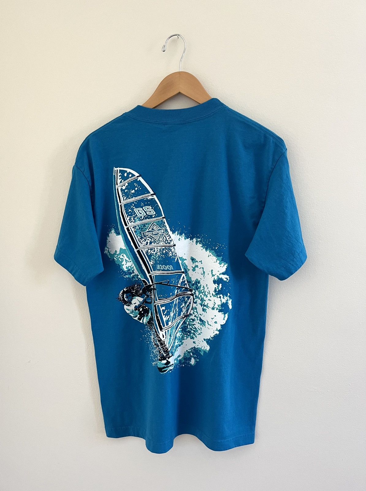 Vintage Vintage Ride The Wave Surf Style T-Shirt Little Brownies Tag Size US L / EU 52-54 / 3 - 1 Preview