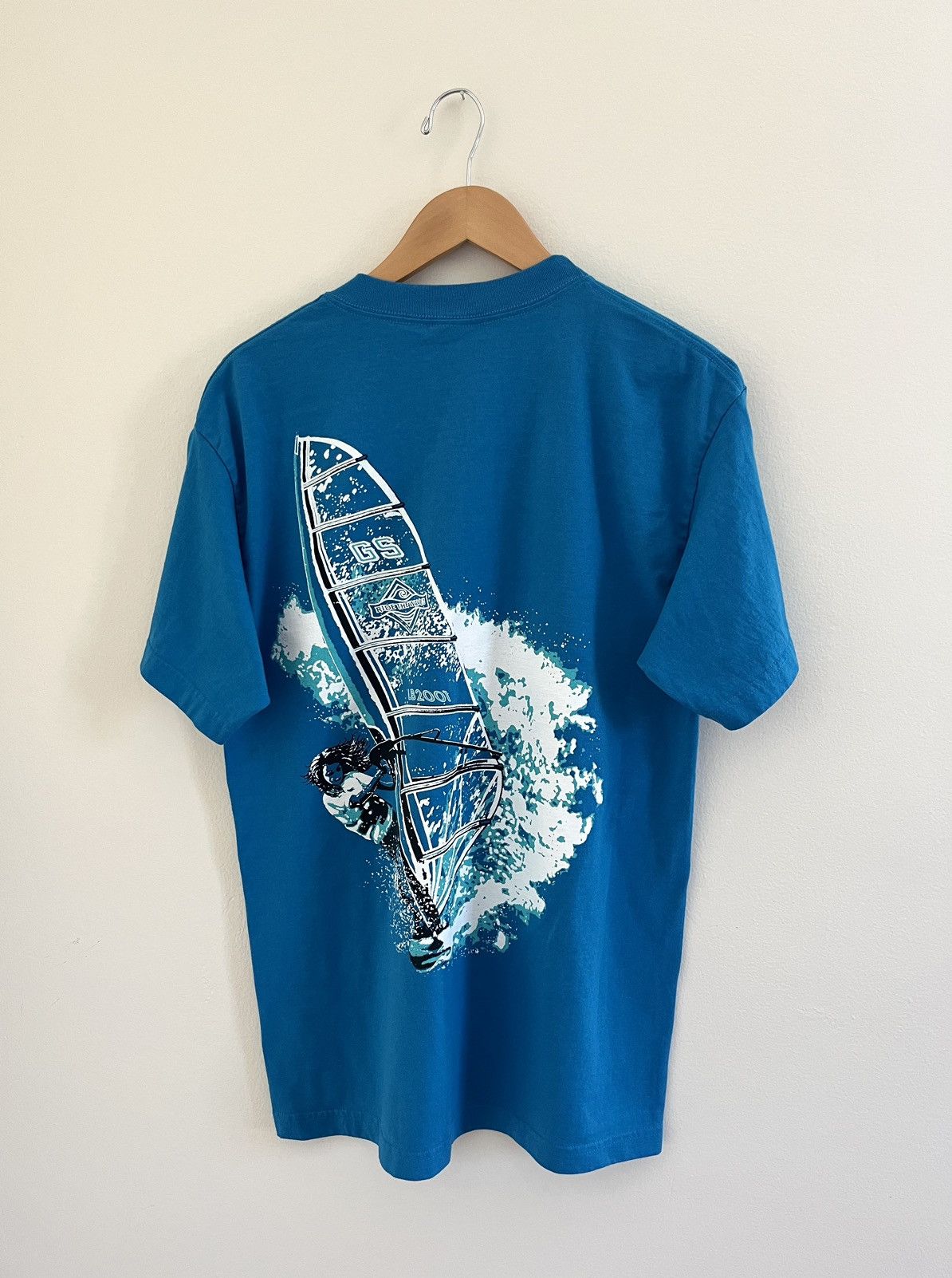 Vintage Vintage Ride The Wave Surf Style T-Shirt Little Brownies Tag Size US L / EU 52-54 / 3 - 1 Thumbnail