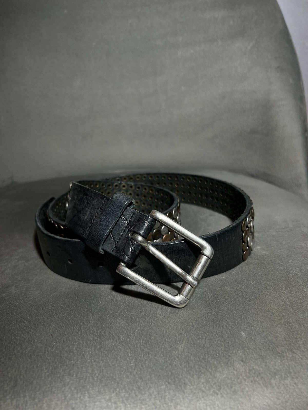 If Six Was Nine × Vintage Y2K Vintage Leather Belt BB Simon Style Size ONE SIZE - 4 Thumbnail