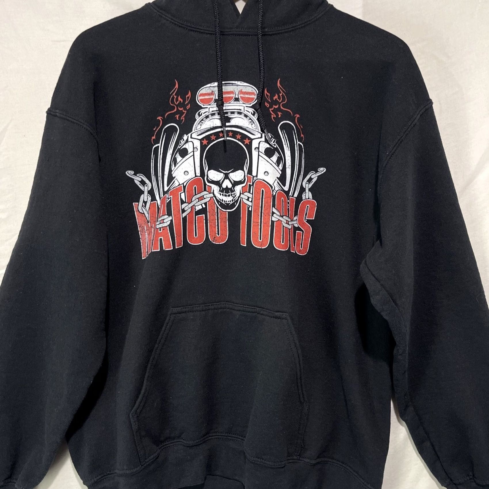 Gildan Gildan Hoodie Mens M Black Card Car Dad Graphic Print Logo Fleece Pullover Winter Gear Size US M / EU 48-50 / 2 - 2 Thumbnail