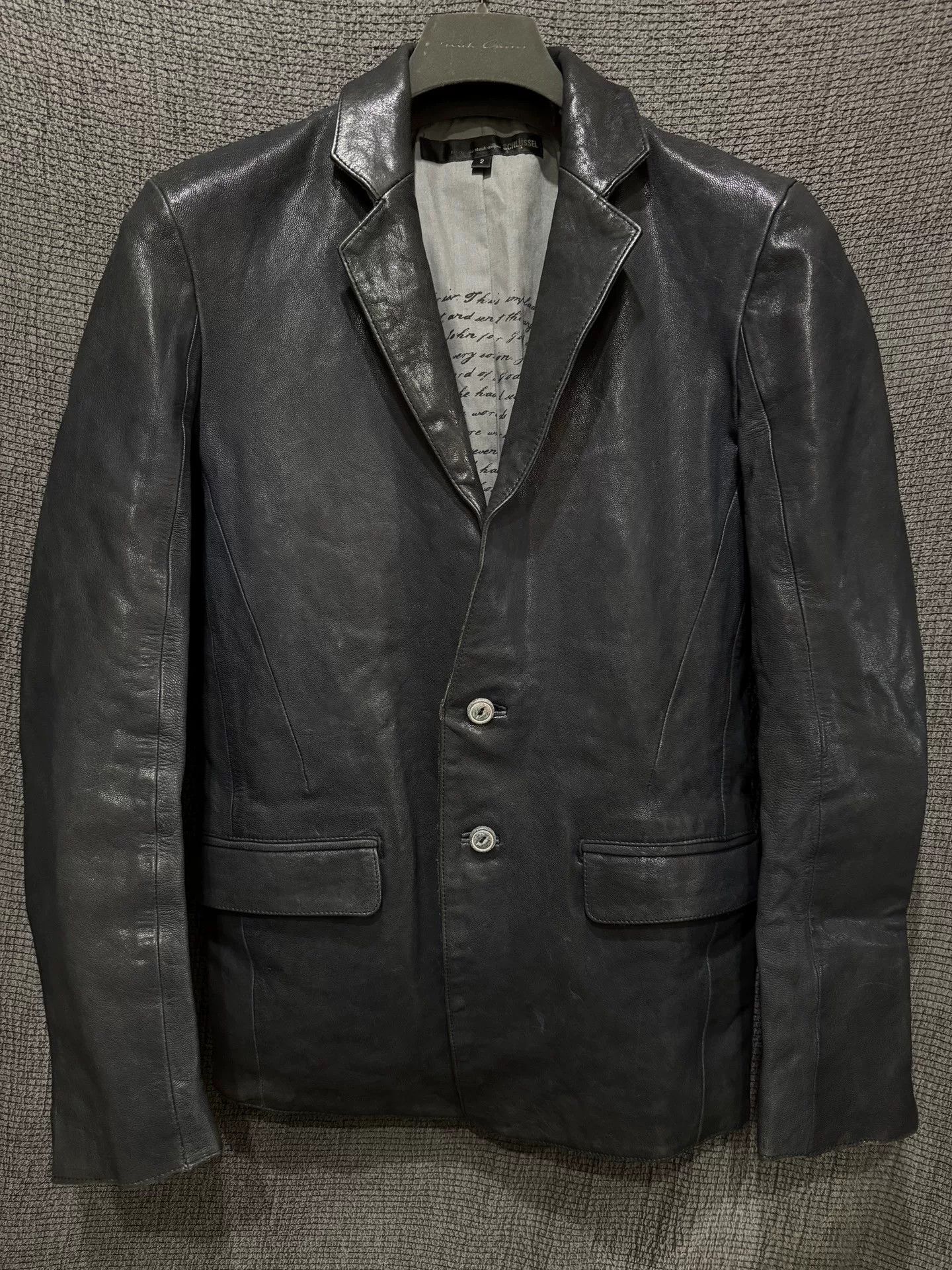 Japanese Brand japanese avant-garde style leather blazer Size US S / EU 44-46 / 1 - 1 Thumbnail