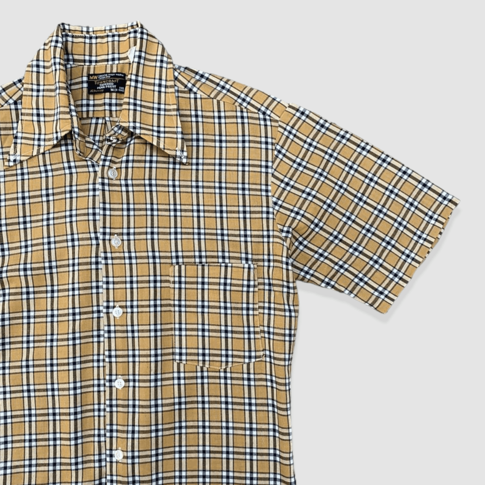 Towncraft Vintage Towncraft JC Penney Plaid Button Down Shirt Size US M / EU 48-50 / 2 - 2 Thumbnail