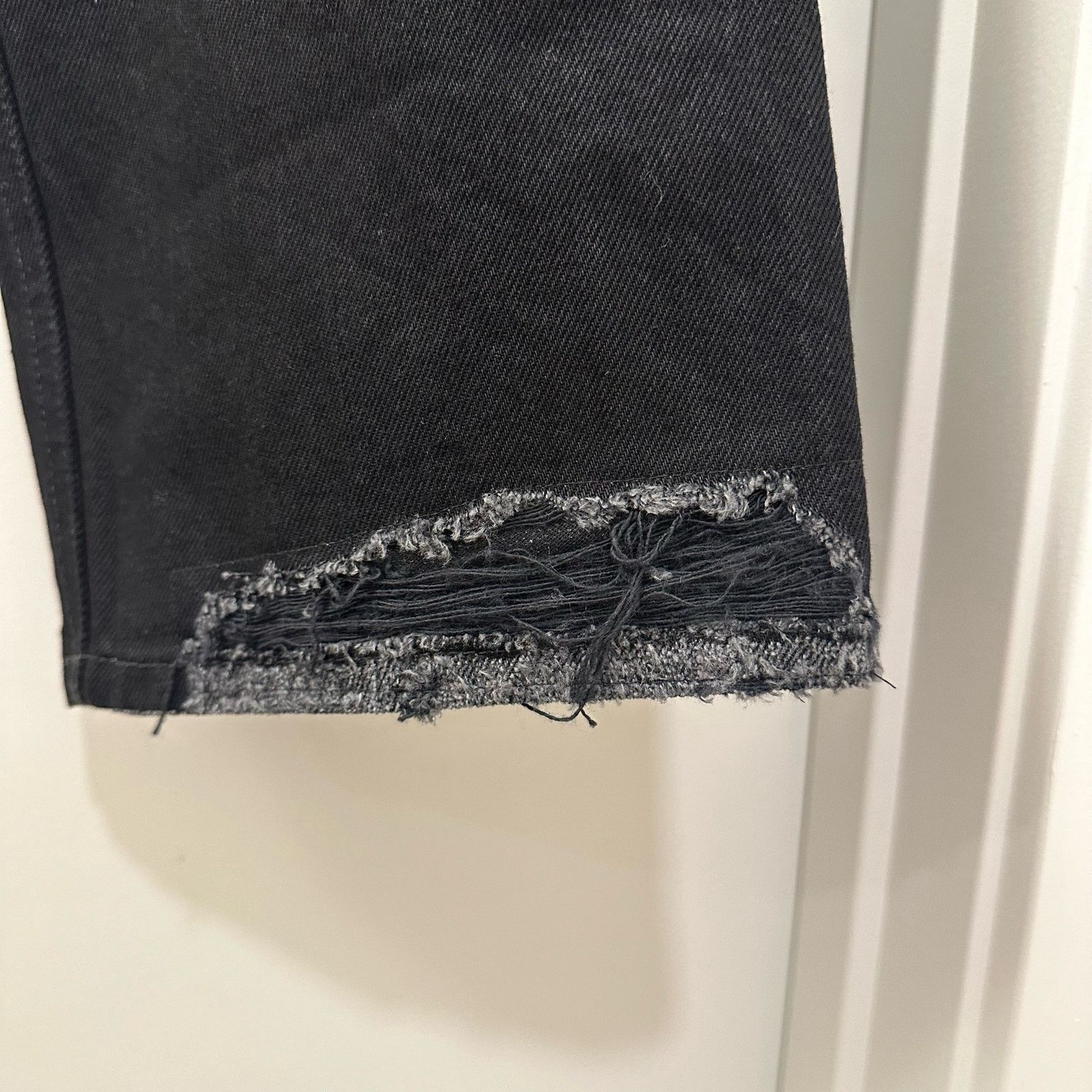 Balenciaga FW22 NEW Balenciaga Lost Tape Unisex Distressed Black Jeans Size US 32 / EU 48 - 9 Thumbnail