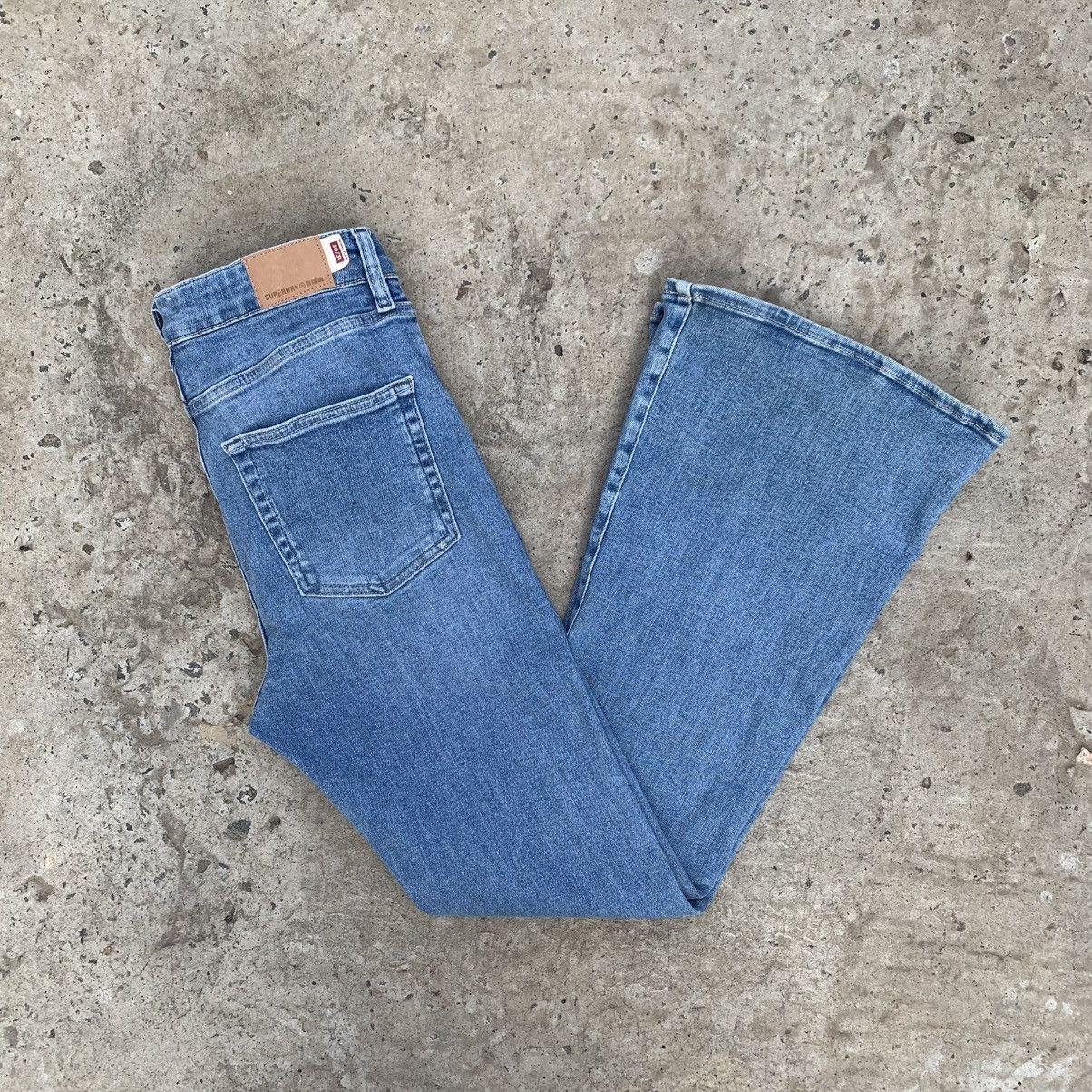 Superdry Vintage Japanese Style Women’s Flared Superdry Jeans Y2K 00s Size 27" / US 4 / IT 40 - 1 Thumbnail