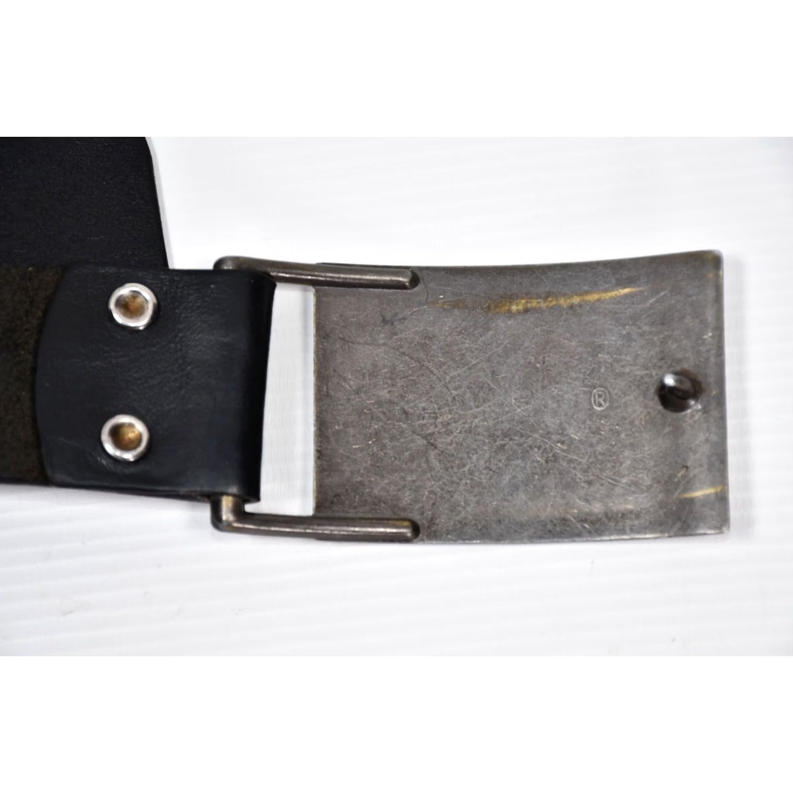 Levi's VINTAGE Levi's Belt Leather USA Made 36 Black Mens Leather Belt 90 cm USA Size 36 - 4 Thumbnail