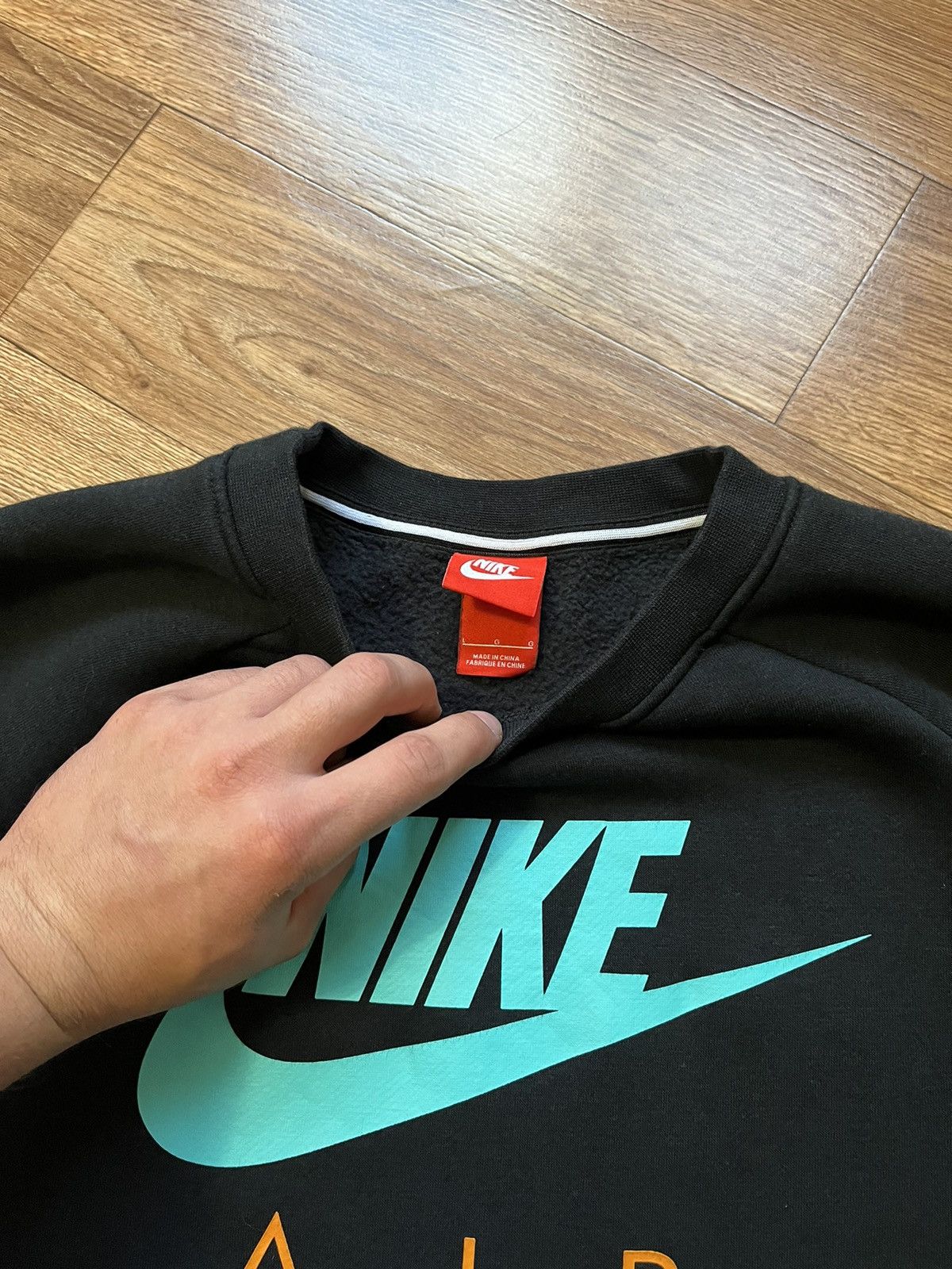 Nike × Vintage Vintage Nike Air Big Logo Sweatshirt Size US M / EU 48-50 / 2 - 3 Thumbnail
