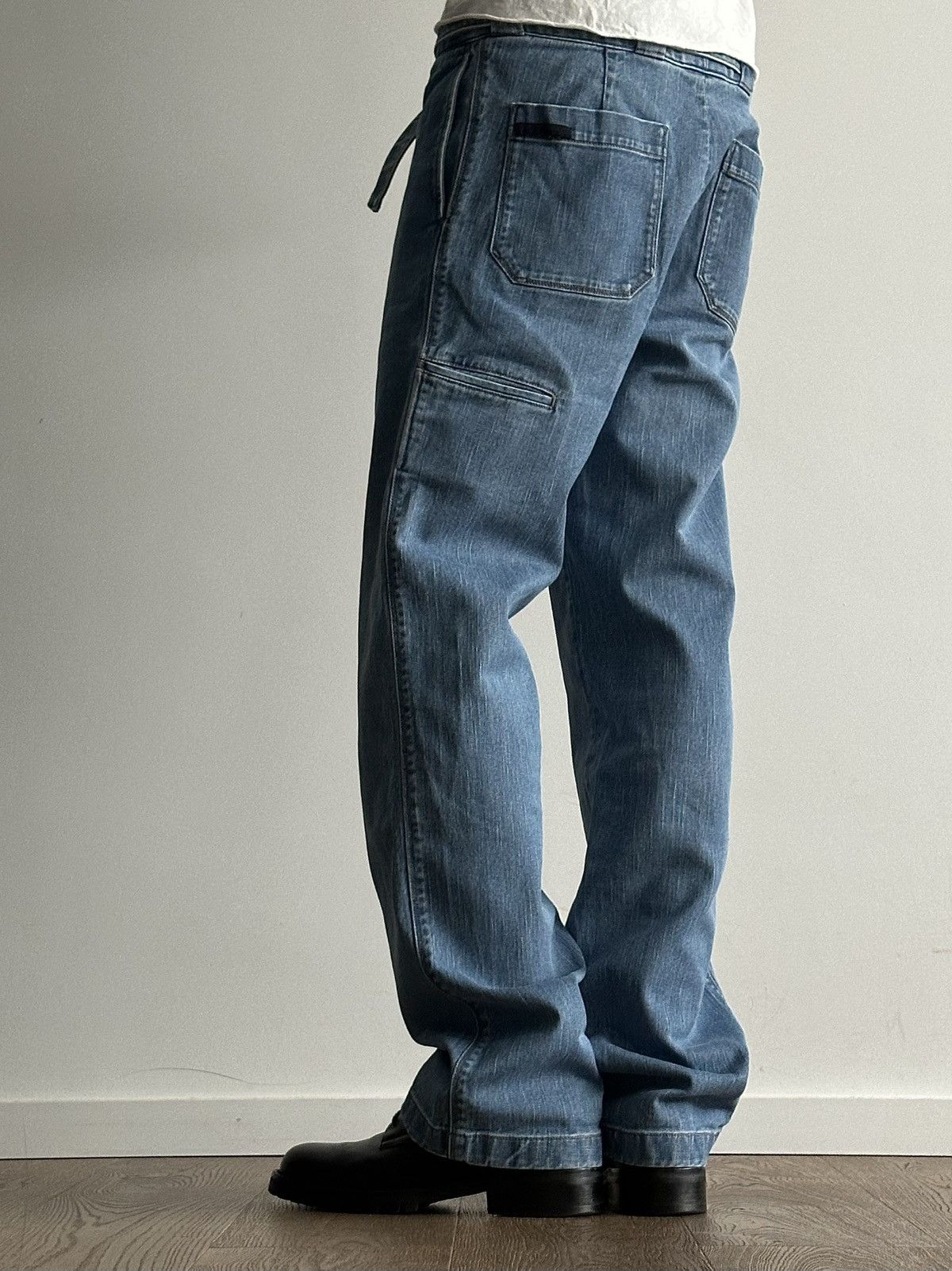 Prada Prada Belted Denim Work Pants Size US 30 / EU 46 - 3 Thumbnail