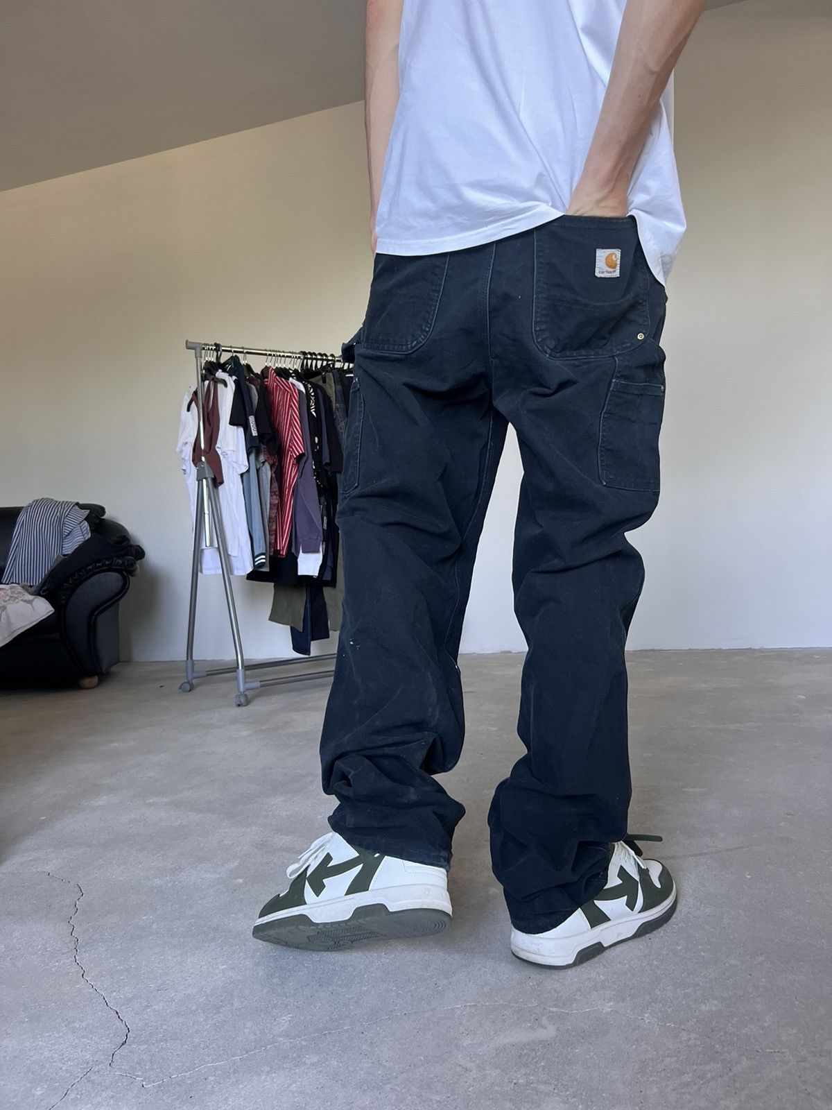 Carhartt Vintage Carhartt Double knee carpenter pants black worker Size US 36 / EU 52 - 6 Thumbnail