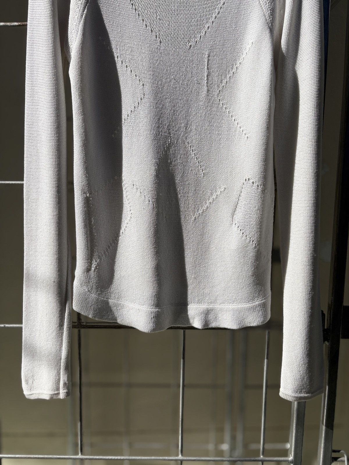 Helmut Lang Helmut Lang white knitted blouse Size S / US 4 / IT 40 - 4 Thumbnail
