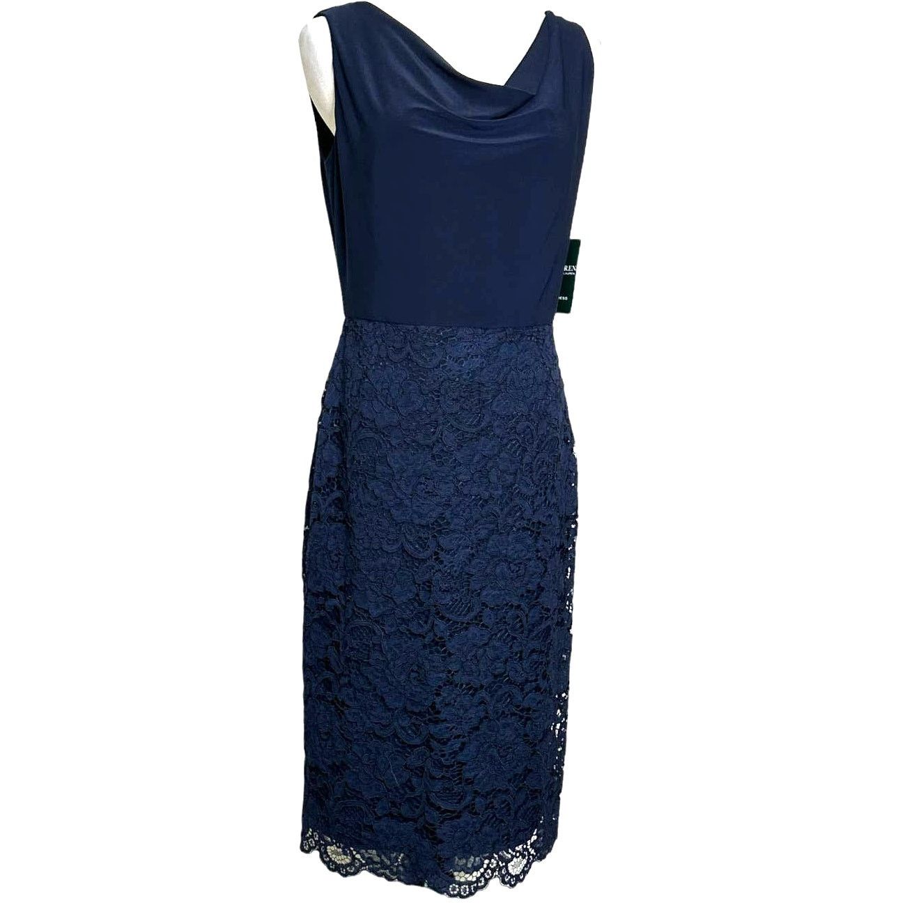 Ralph Lauren Ralph Lauren navy blue lace detail skirt cocktail dress 2 Size XS / US 0-2 / IT 36-38 - 12 Thumbnail
