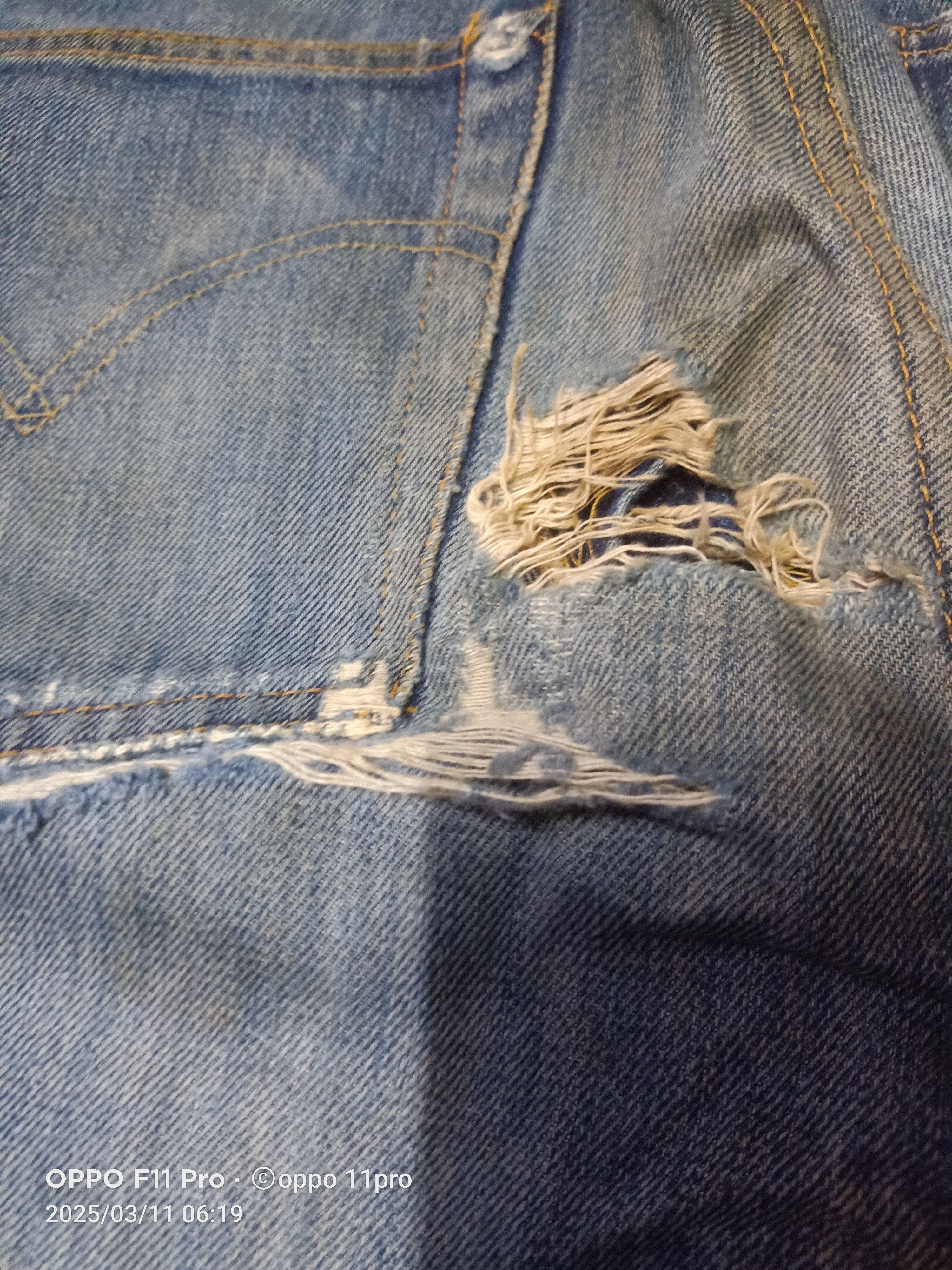 4GSELLER × Levi's Vintage Clothing Levis Vintage Clothing 551Z XX Trashed Red Selvedge Size US 30 / EU 46 - 20 Thumbnail