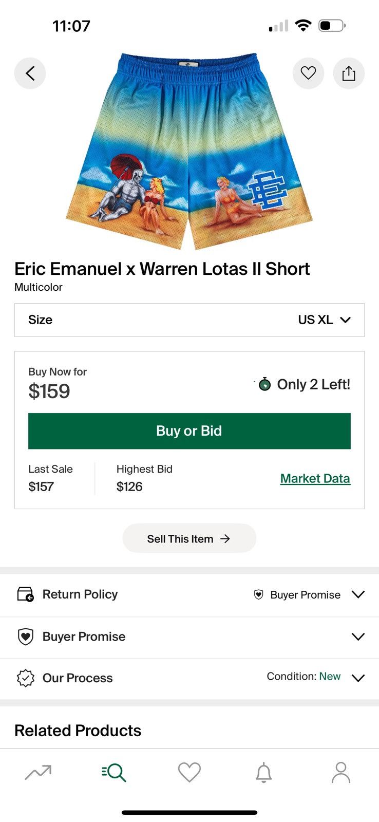 Eric Emanuel × Warren Lotas Warren Lotas x Eric Emmanuel II short Size US 38 / EU 54 - 1 Thumbnail