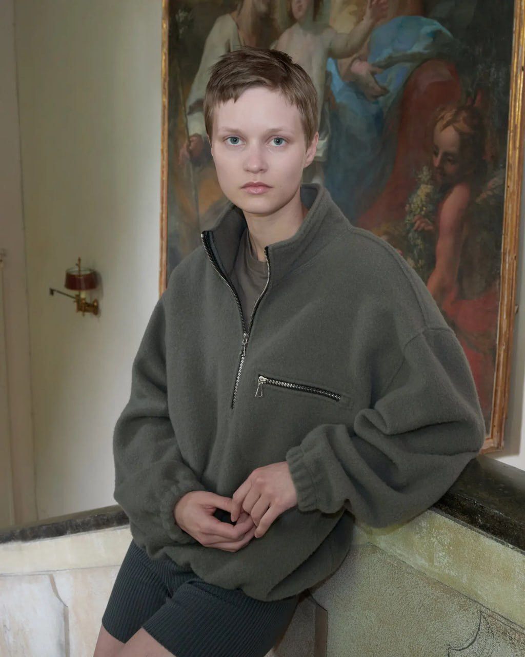 RIER Rier Wool Polar Zip Up Fleece Sweatshirt Size US S / EU 44-46 / 1 - 6 Thumbnail