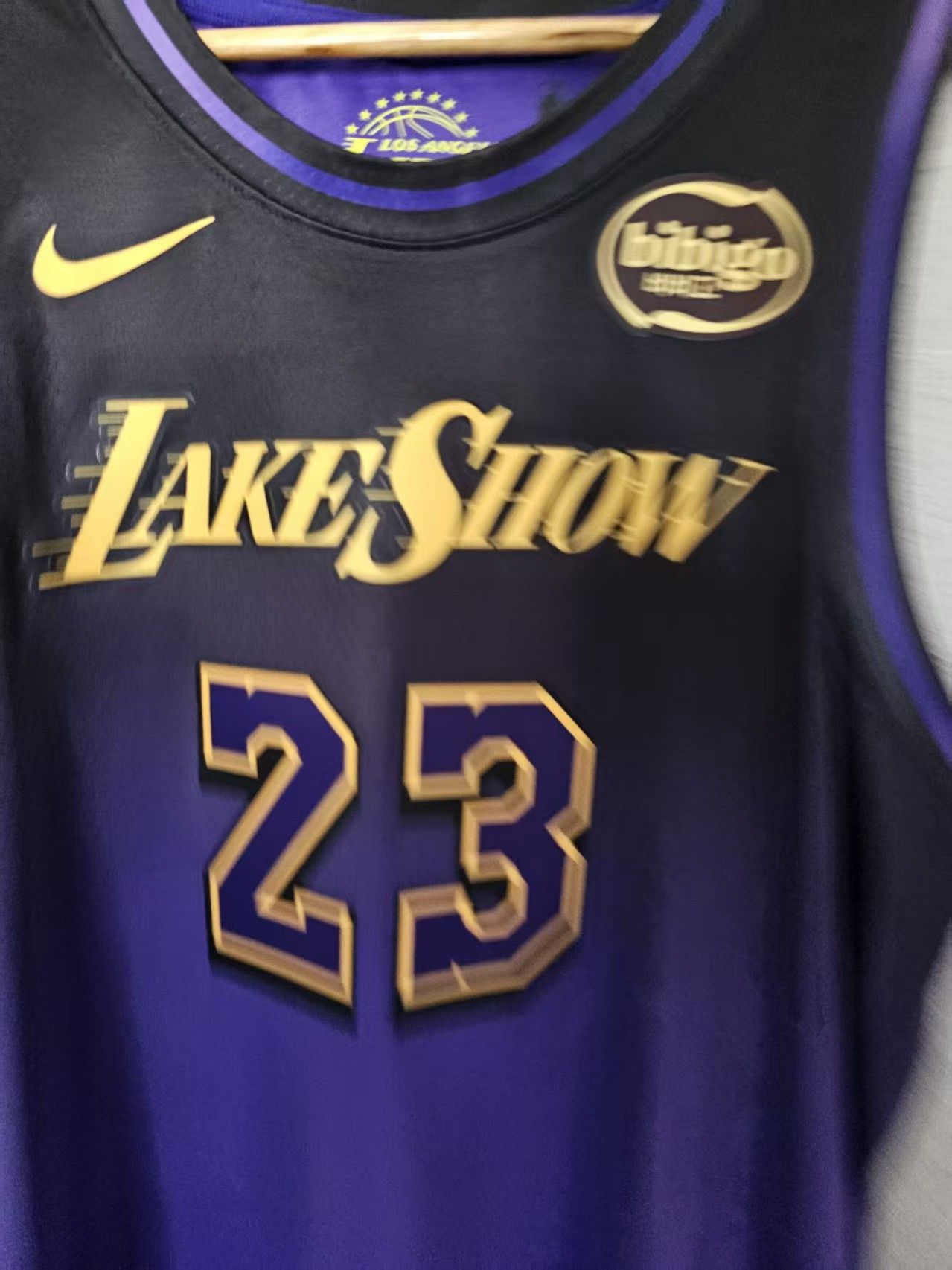 NBA Los Angeles Lakers #23 LeBron James Jersey Purple L Size US L / EU 52-54 / 3 - 3 Thumbnail