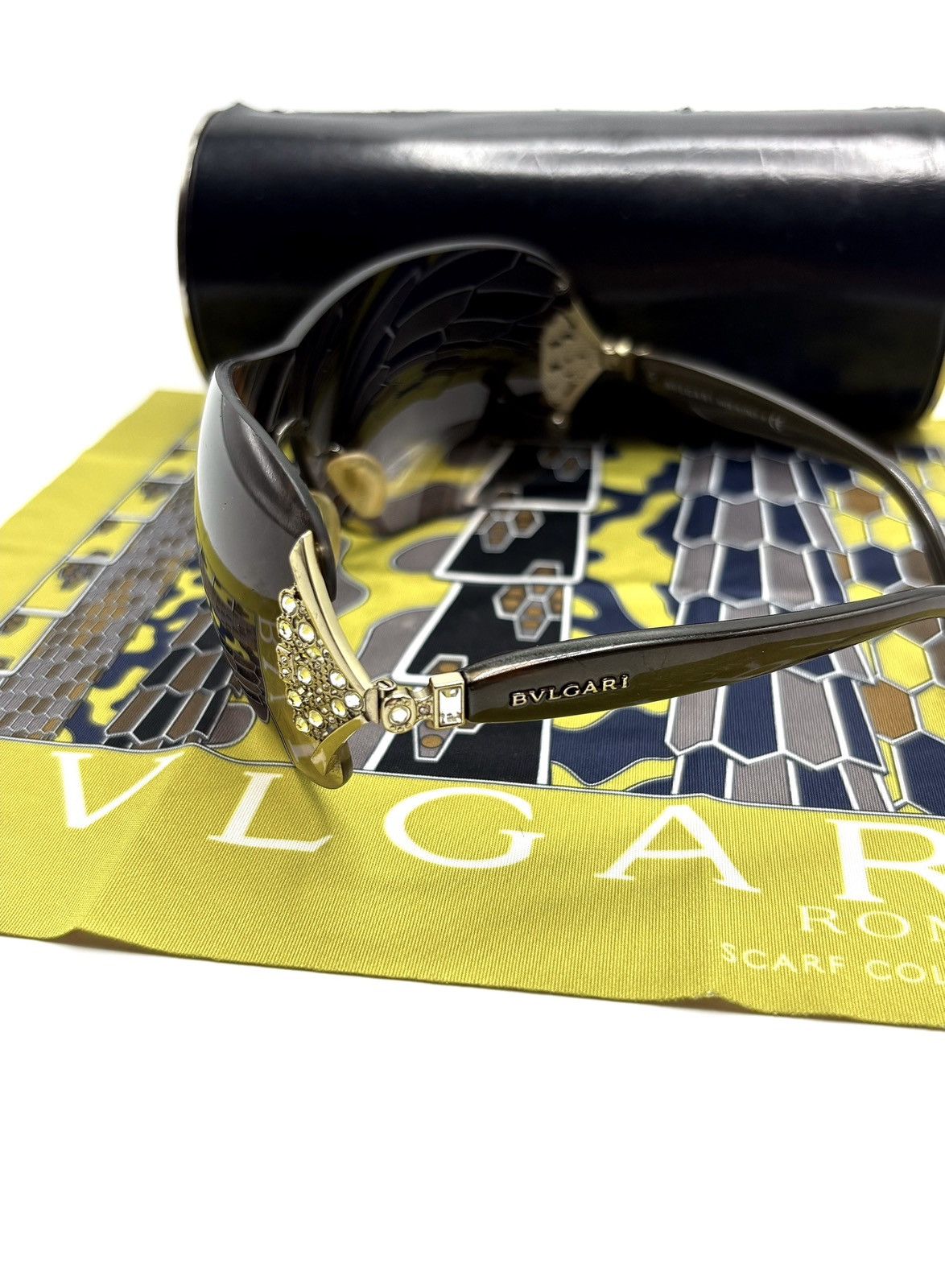 Bvlgari Bvlgari Roma Shield Sunglasses Size ONE SIZE - 6 Thumbnail