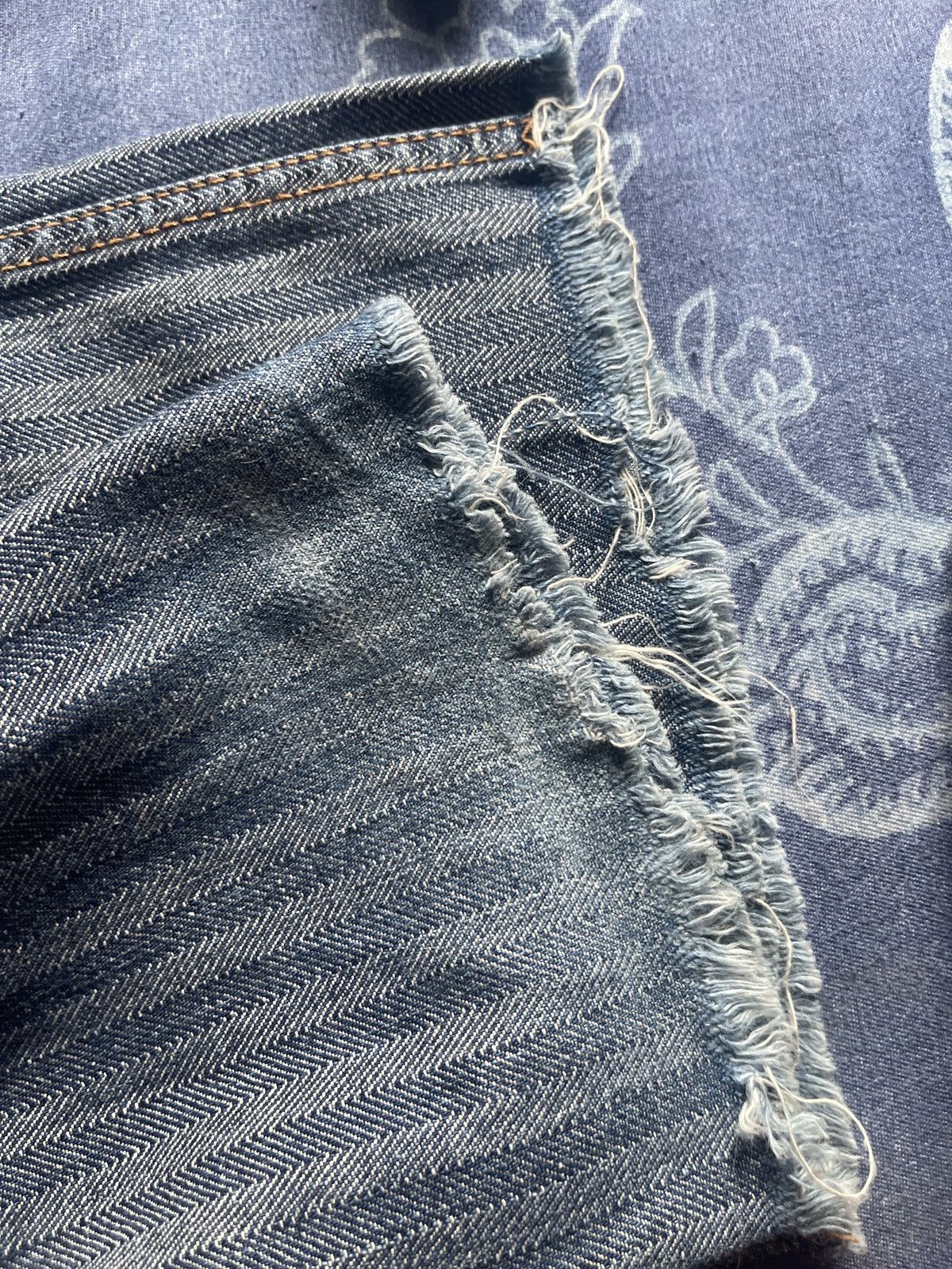 Hysteric Glamour Hysteric Glamour Kinky Hickory Carpenter Denim Frayed Hem Size US 33 - 16 Thumbnail
