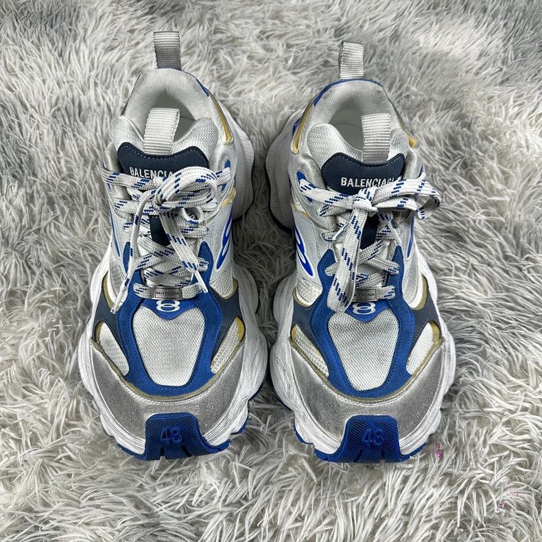 Balenciaga Balenciaga 24 SS New Made Old Grey White Blue shoes 2502-Ne Size US 10 / EU 43 - 3 Thumbnail