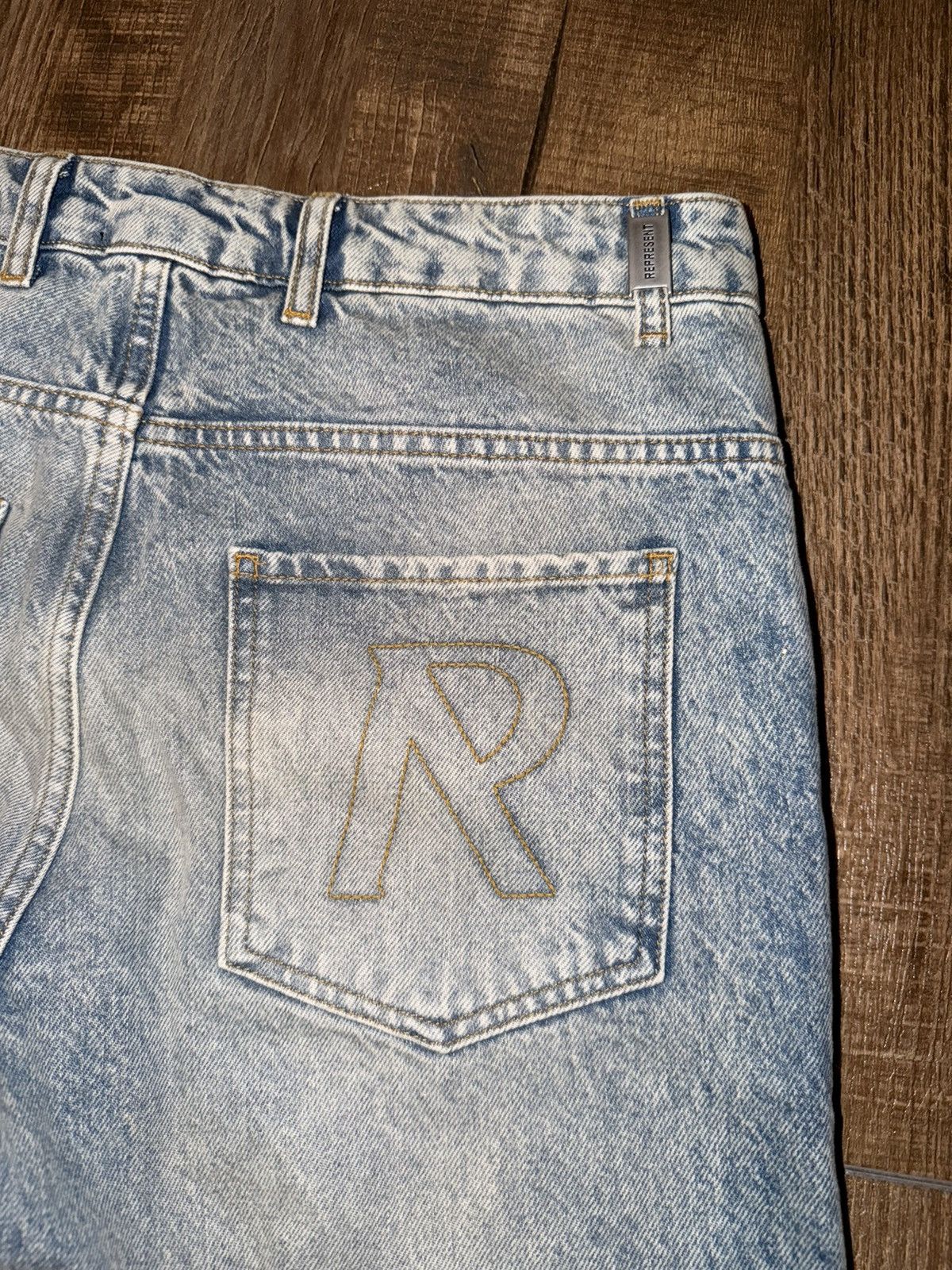 Represent Clo. Represent R3 Baggy Denim Blue Jeans Size US 30 / EU 46 - 4 Thumbnail
