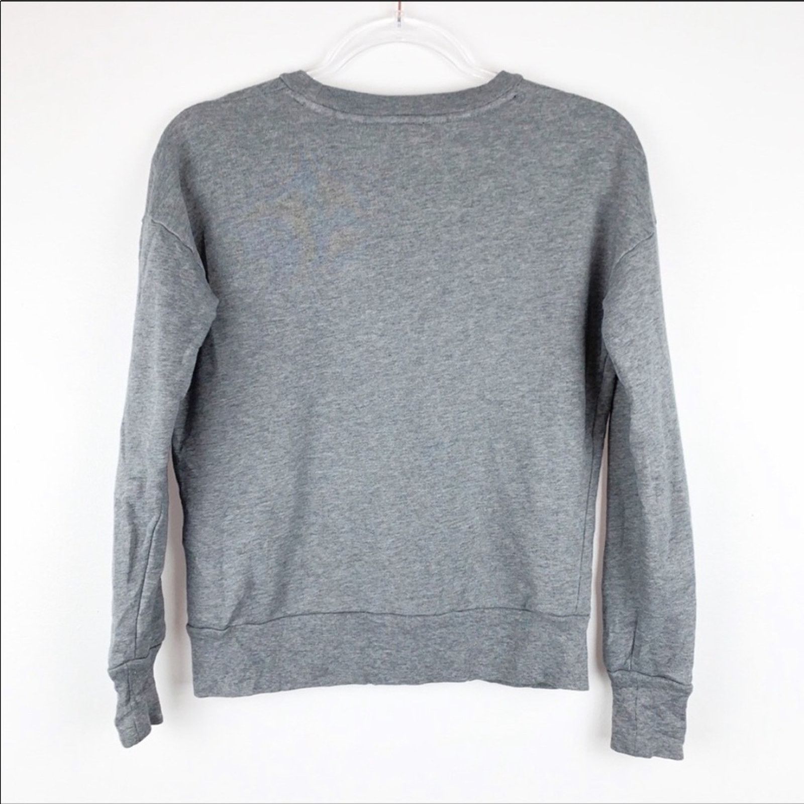 J.Crew J CREW Light Grey Black Floral Sweater Pullover Sweatshirt Size XXS / US 00 / IT 34 - 7 Thumbnail