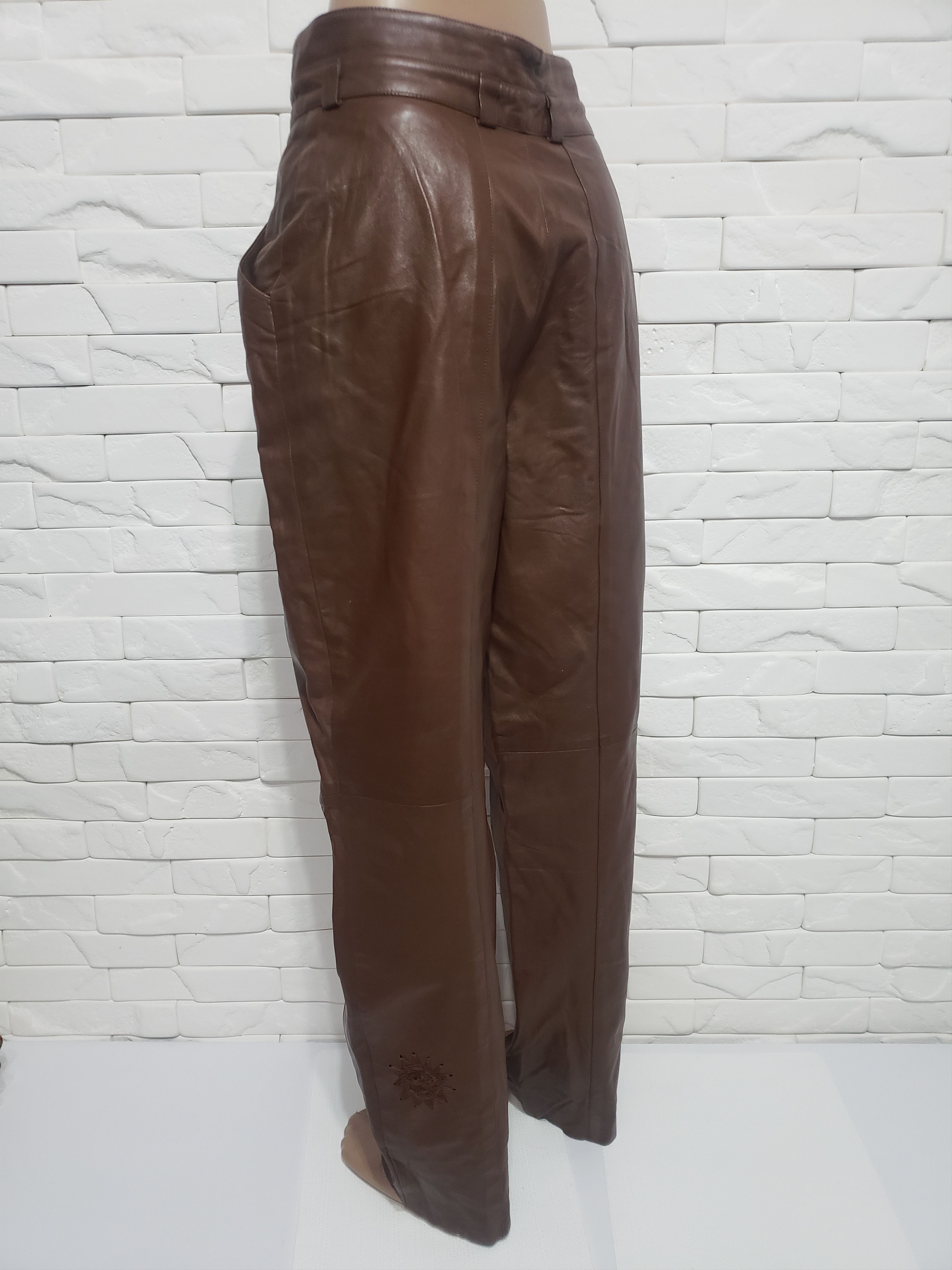 Genuine Leather Women's genuine leather pants. Size 28" / US 6 / IT 42 - 6 Thumbnail