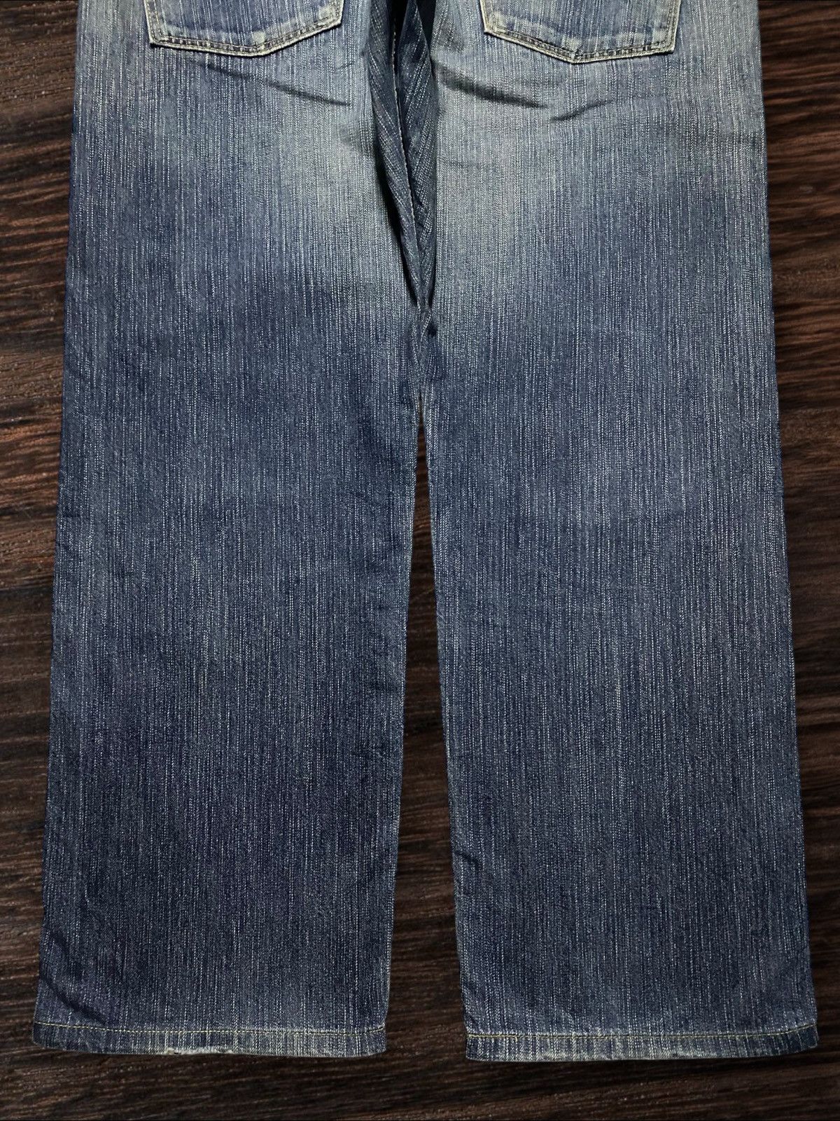 Junya Watanabe Vintage Japanese Brand Edwin 424XV Heavy Faded Baggy Jeans Size US 37 - 6 Thumbnail