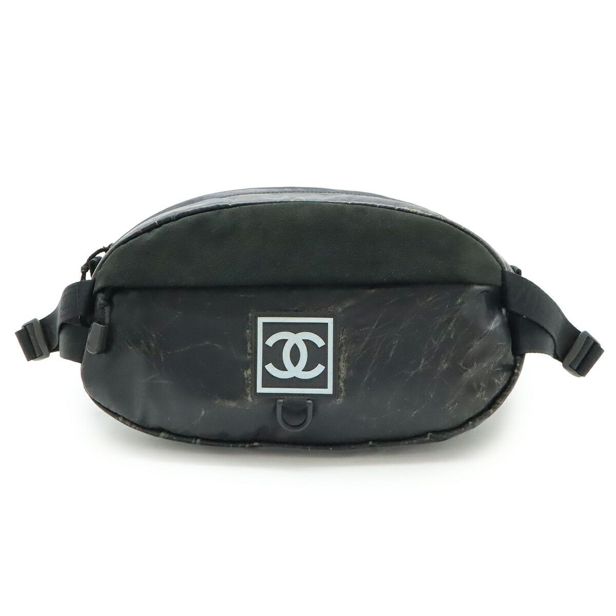Chanel Chanel Chanel Sports Line Rubber Suede Waist Bag Suede Belt Bag A23811 DUTY FREE for USA Size ONE SIZE - 1 Thumbnail