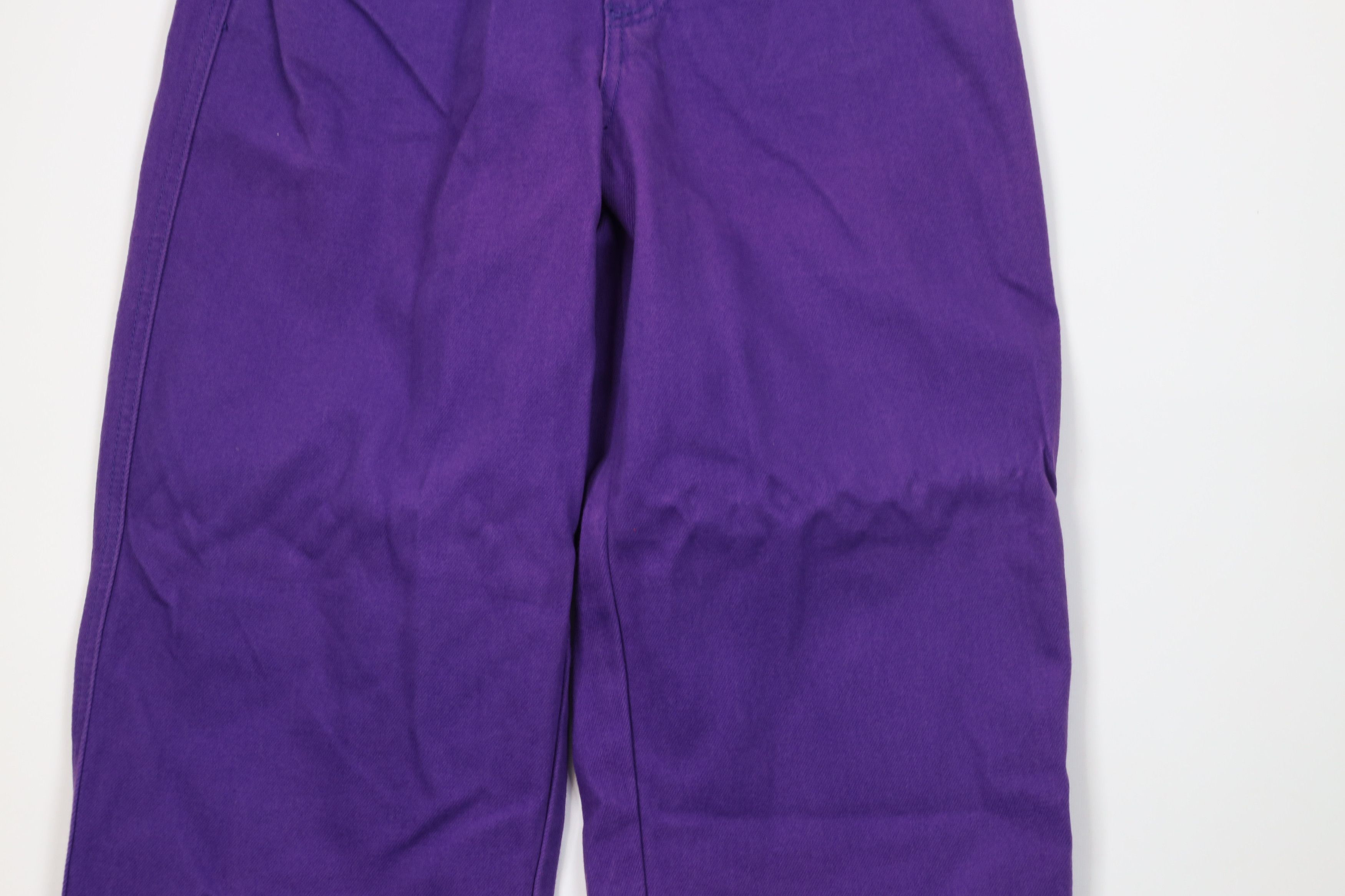 Vintage Deadstock Vintage 90s Streetwear Fit Skateboard Jeans Purple Size US 29 - 3 Thumbnail