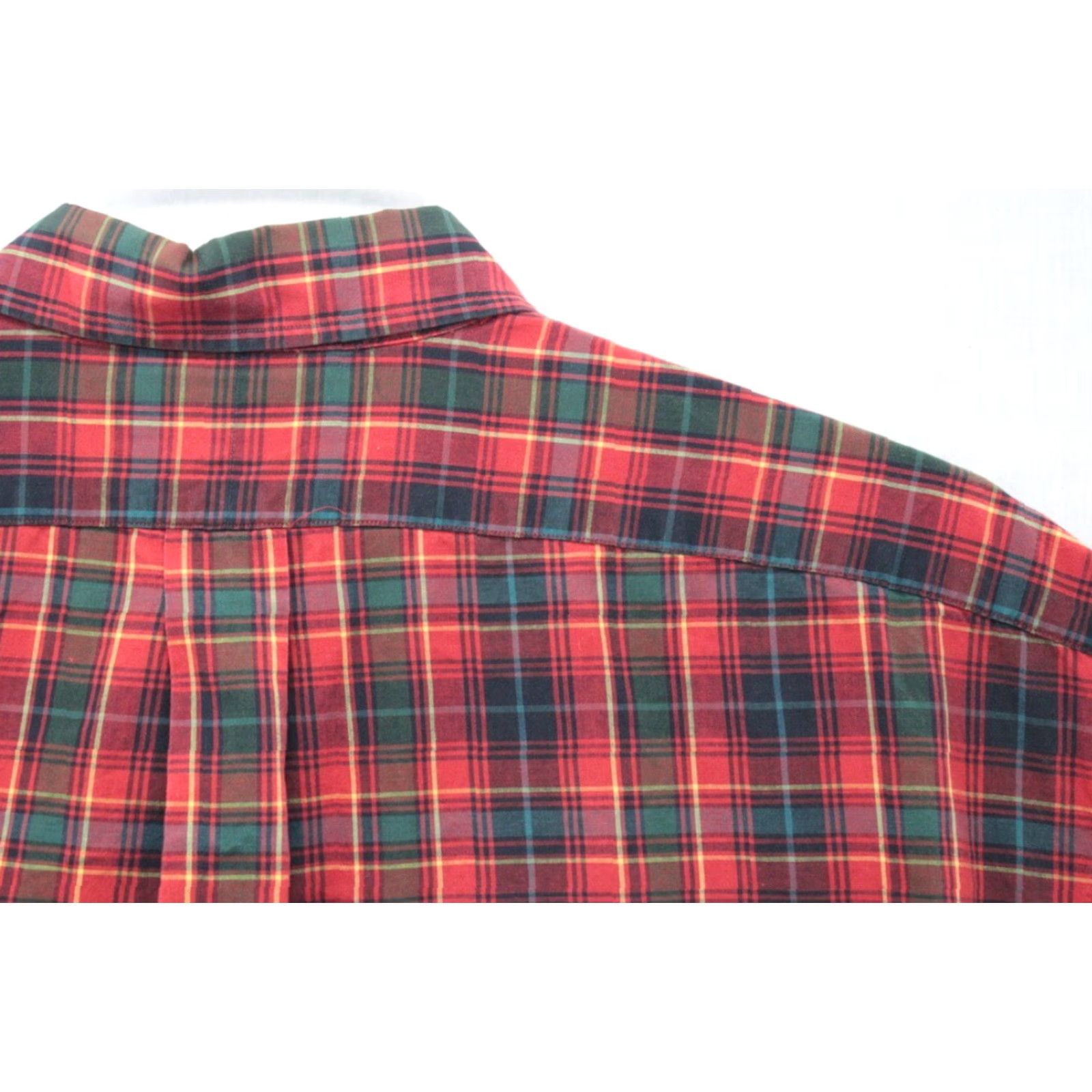 Ralph Lauren VINTAGE Ralph Lauren The Big Shirt Men's XXL Red Tartan Plaid Long Sleeve Oversized Shirt Size US XXL / EU 58 / 5 - 7 Thumbnail