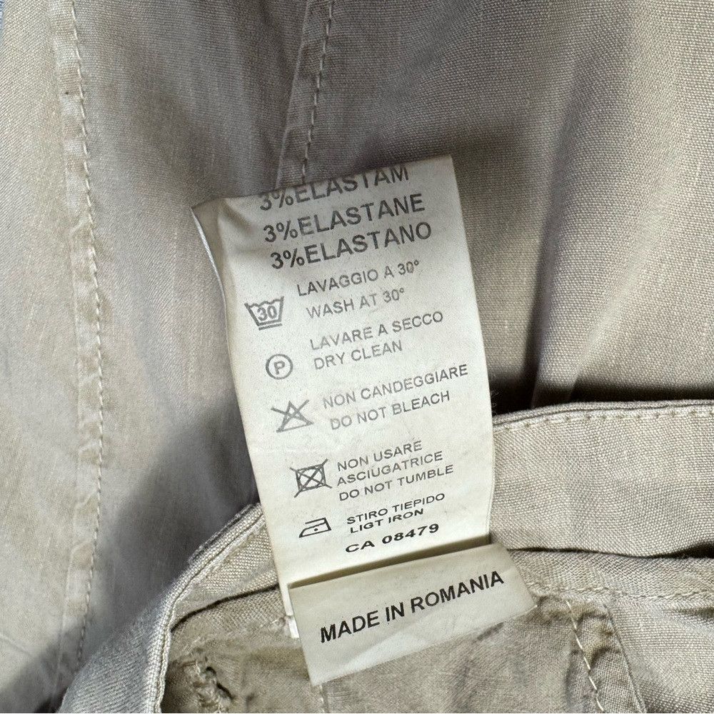 TWINSET Twinset Twin-Set Simona Barbieri Linen Blend Beige Trousers Size 28" / US 6 / IT 42 - 8 Thumbnail
