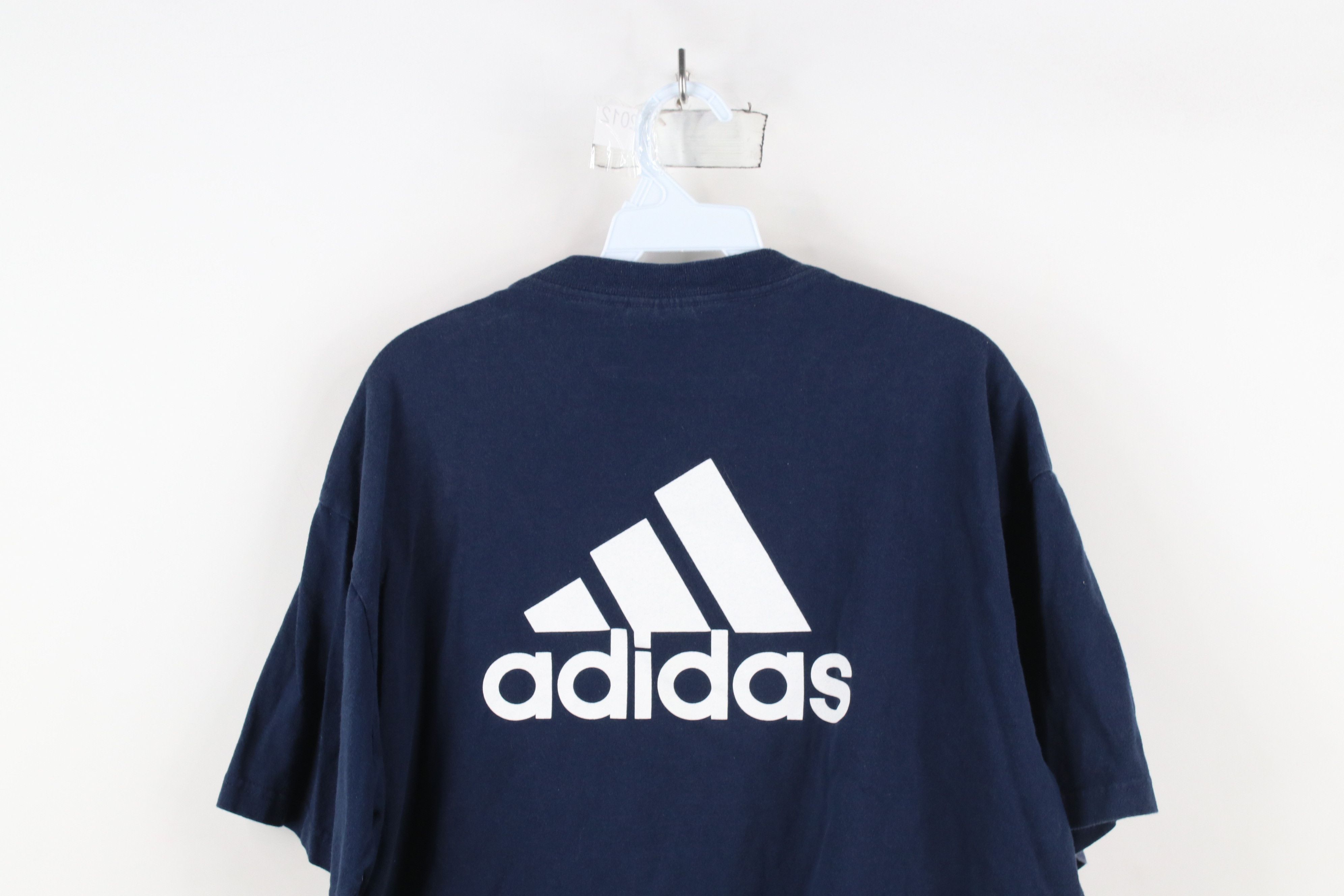 Adidas × Vintage Vintage Adidas Madonna University Volleyball T-Shirt Navy Size US L / EU 52-54 / 3 - 12 Thumbnail