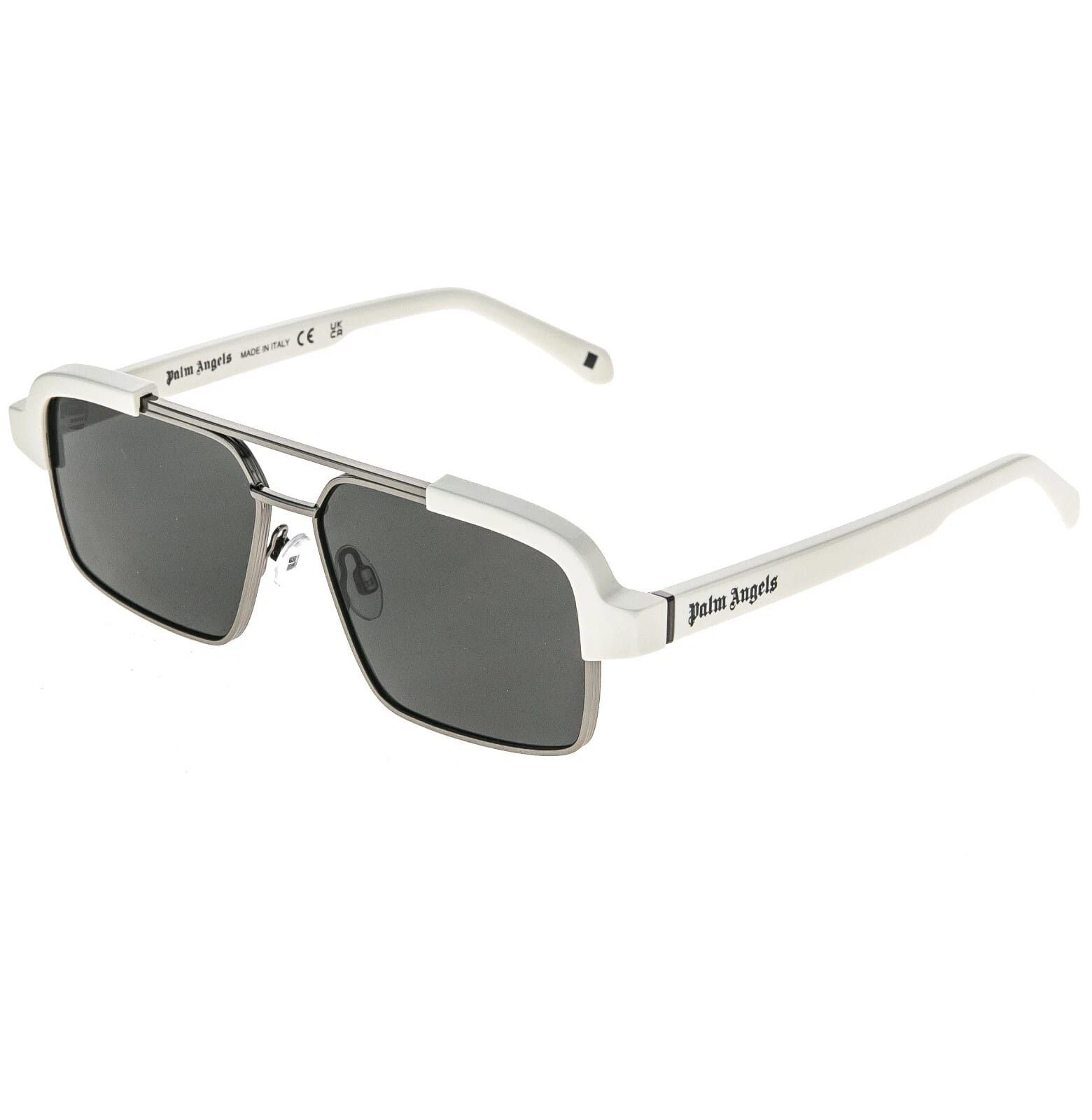 Palm Angels PALM ANGELS PERI10D 10D PANORAMA White Logo Fashion Sunglass Size ONE SIZE - 7 Thumbnail