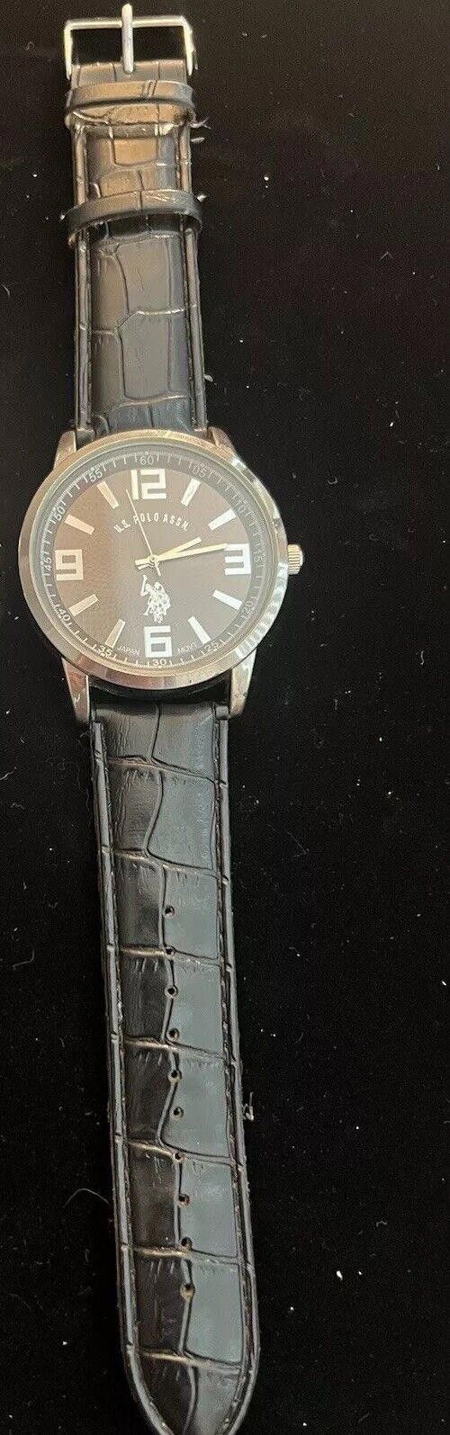 Designer US POLO ASSN MENS NEW LEATHER WATCH Size ONE SIZE - 2 Thumbnail