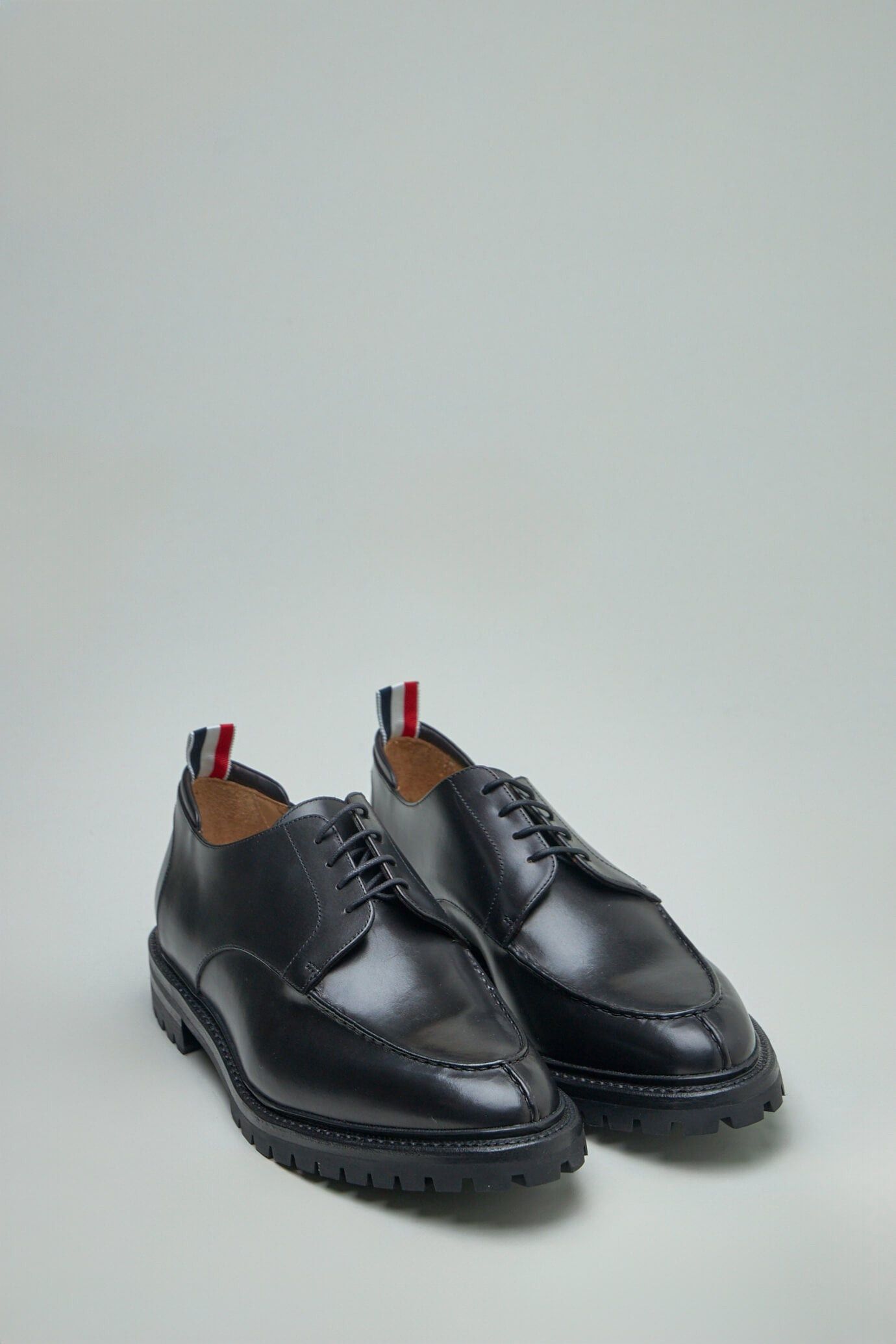 Thom Browne o1s22i1n1124 Derby Leather Shoes in Black Size US 7 / EU 40 - 2 Thumbnail