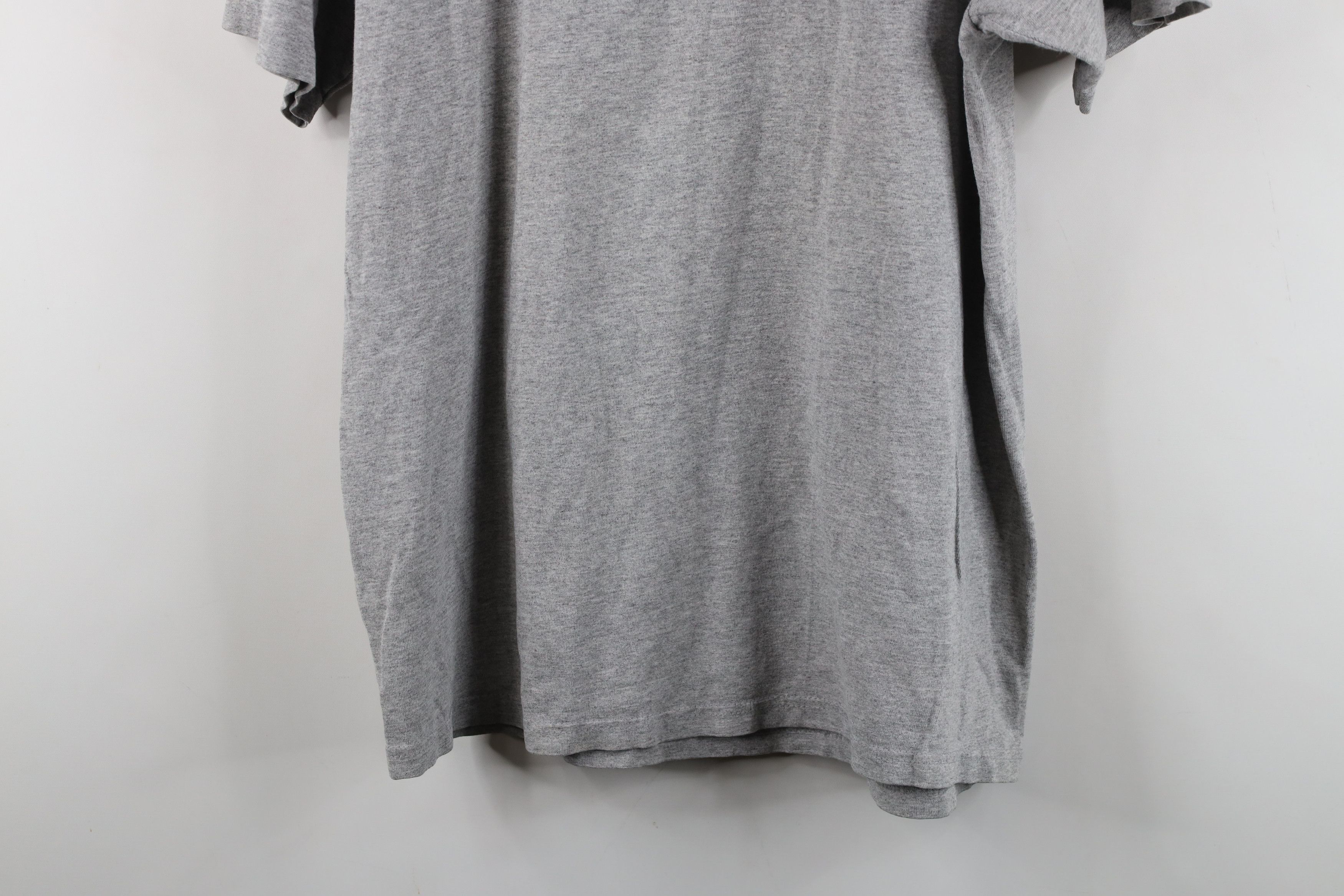 Vintage Vintage 90s Y2K Streetwear Heavyweight Cotton T-Shirt Gray Size US XL / EU 56 / 4 - 13 Thumbnail